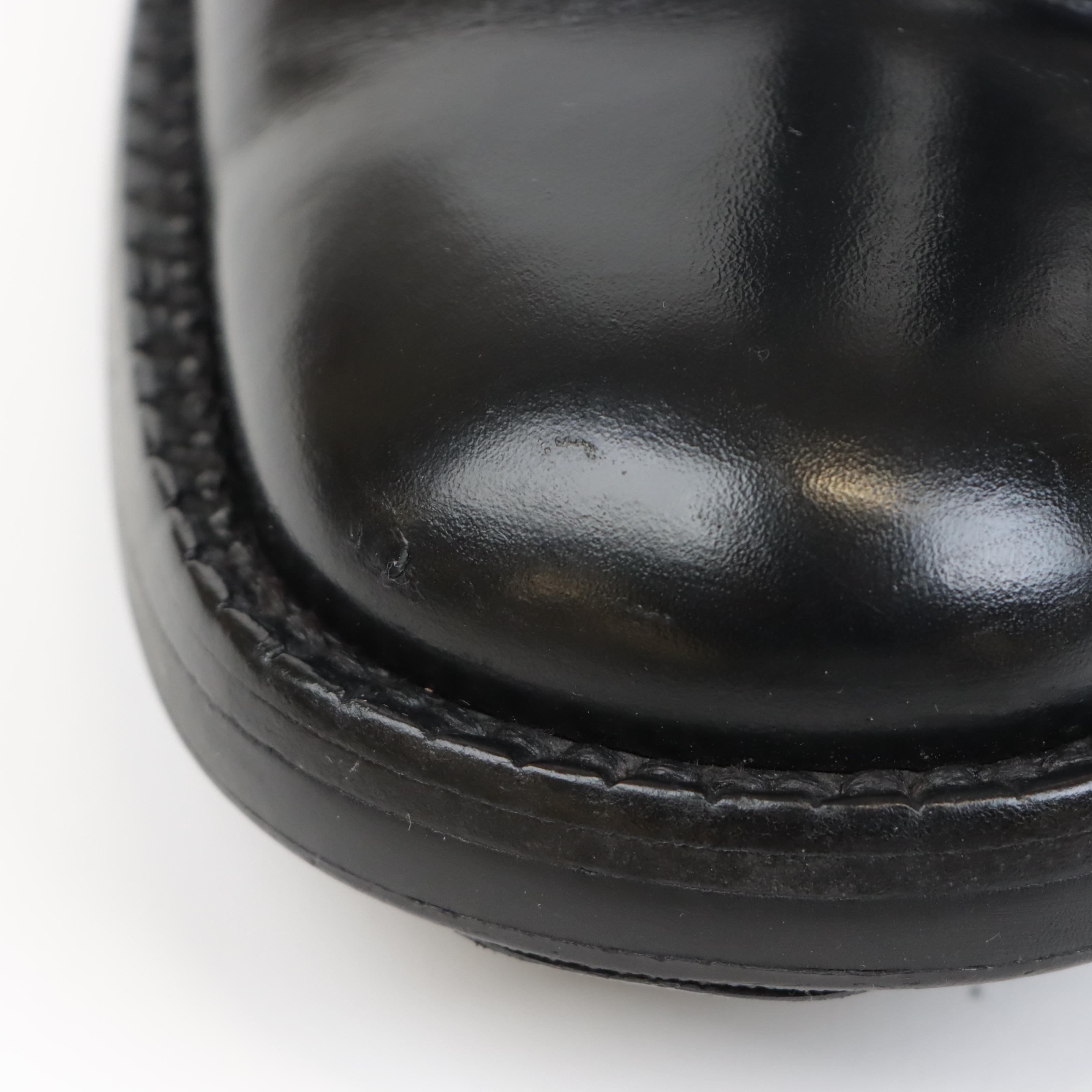 Men's Prada Mid-Calf Black Leather Boots