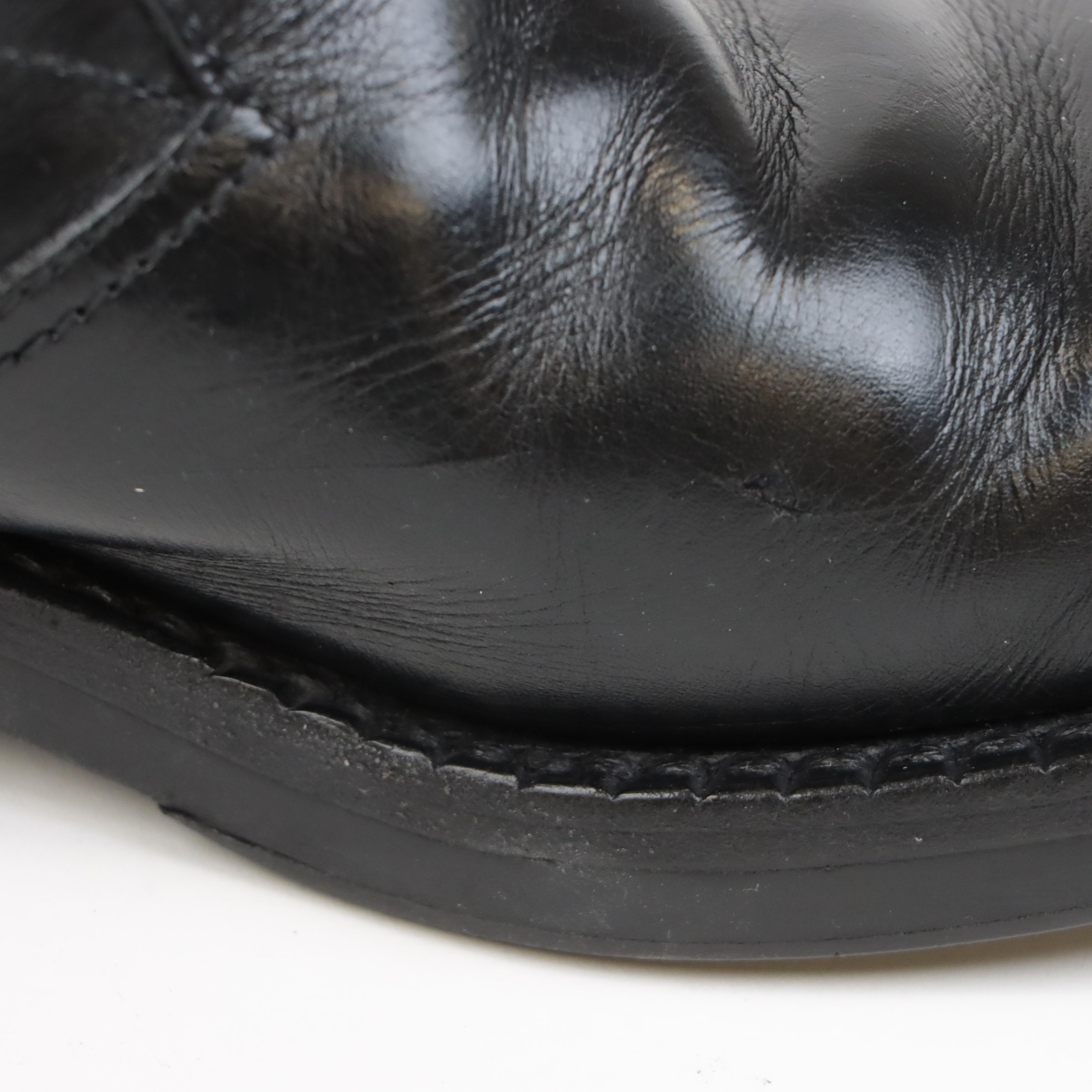 Men's Prada Mid-Calf Black Leather Boots