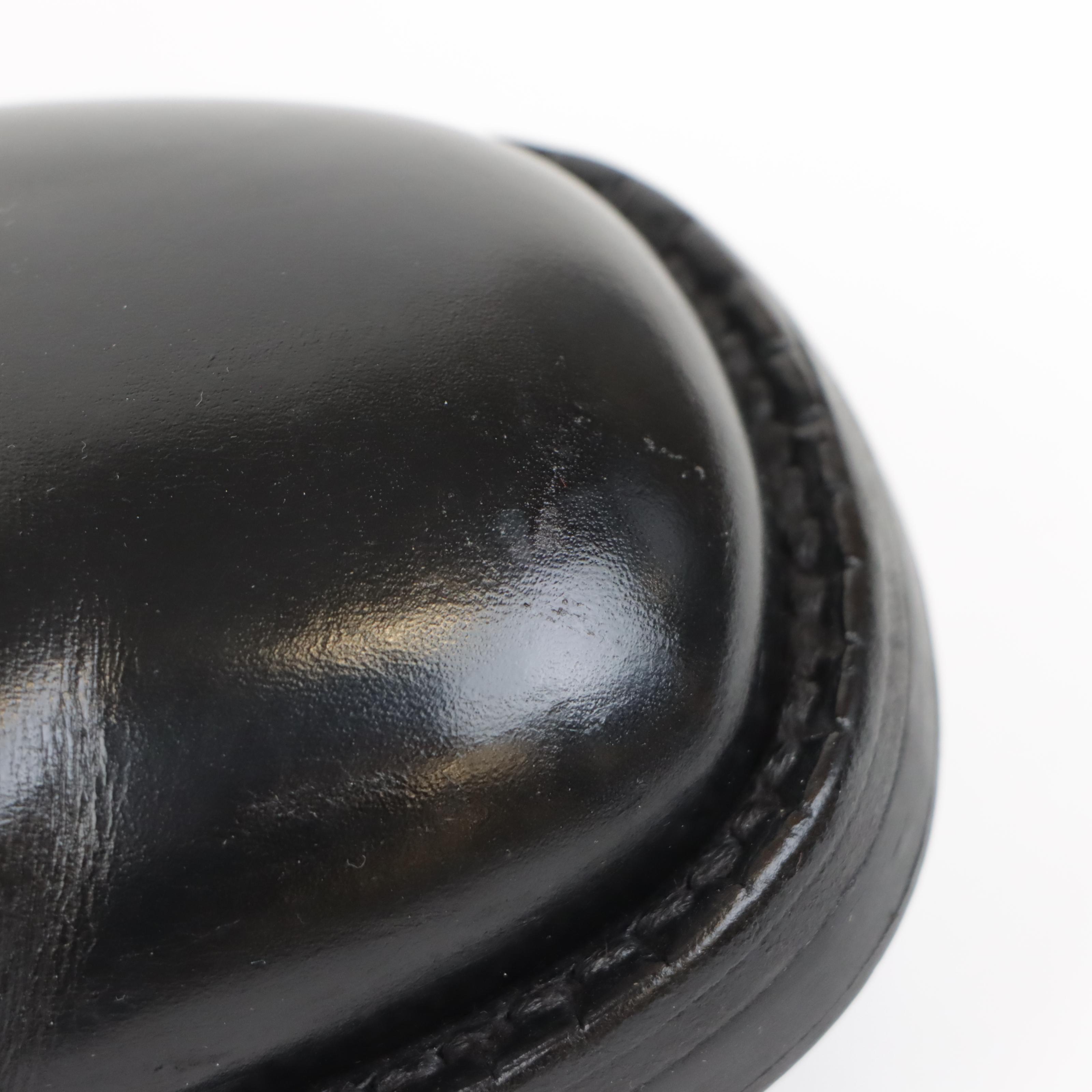 Men's Prada Mid-Calf Black Leather Boots