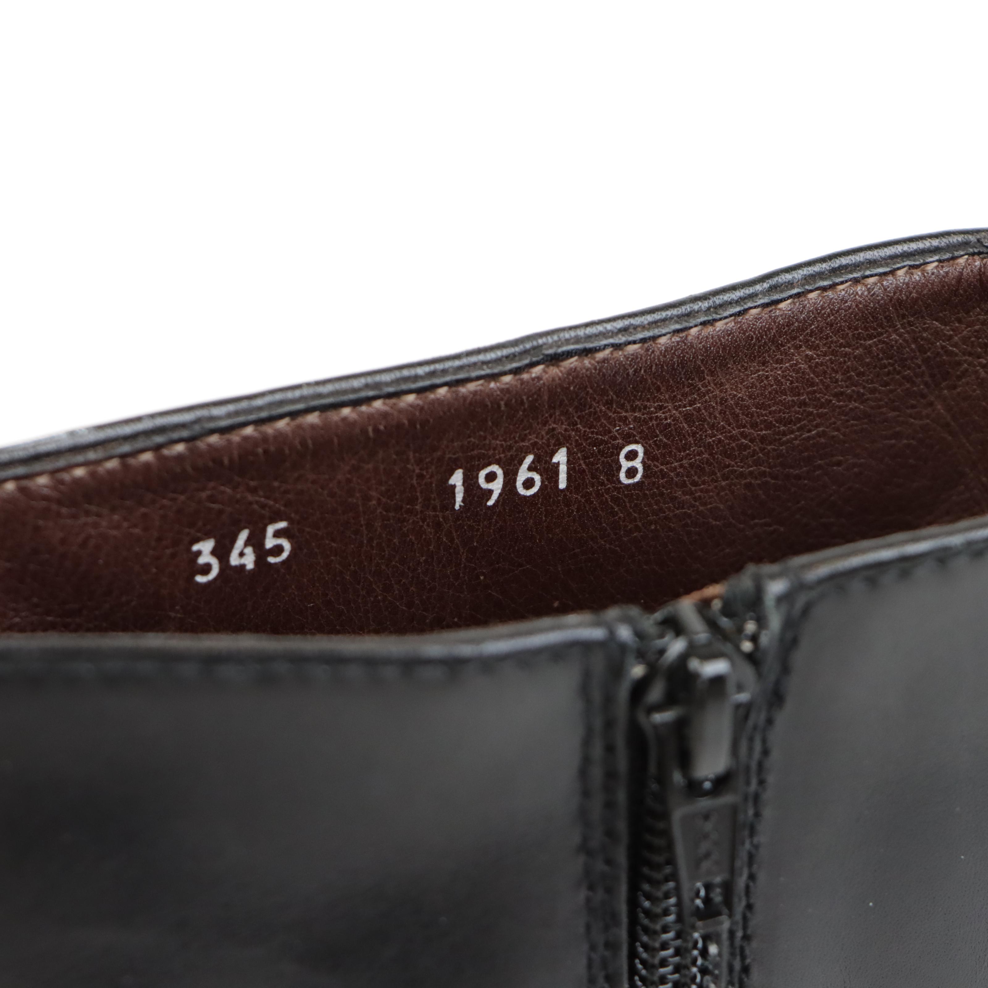 Men's Prada Mid-Calf Black Leather Boots