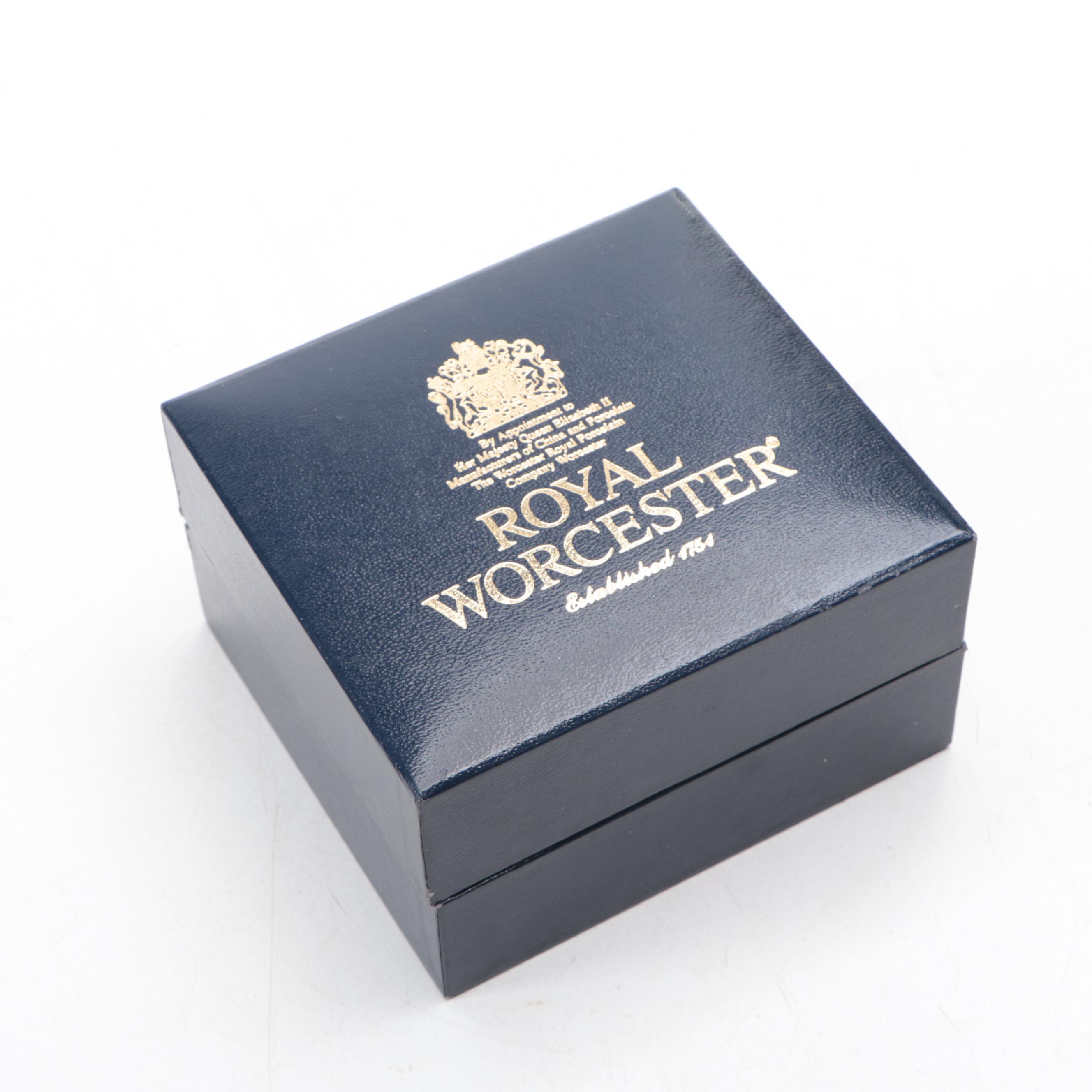 Royal Doulton "Micawber" Porcelain Figure and Other Porcelain Commemorative Box