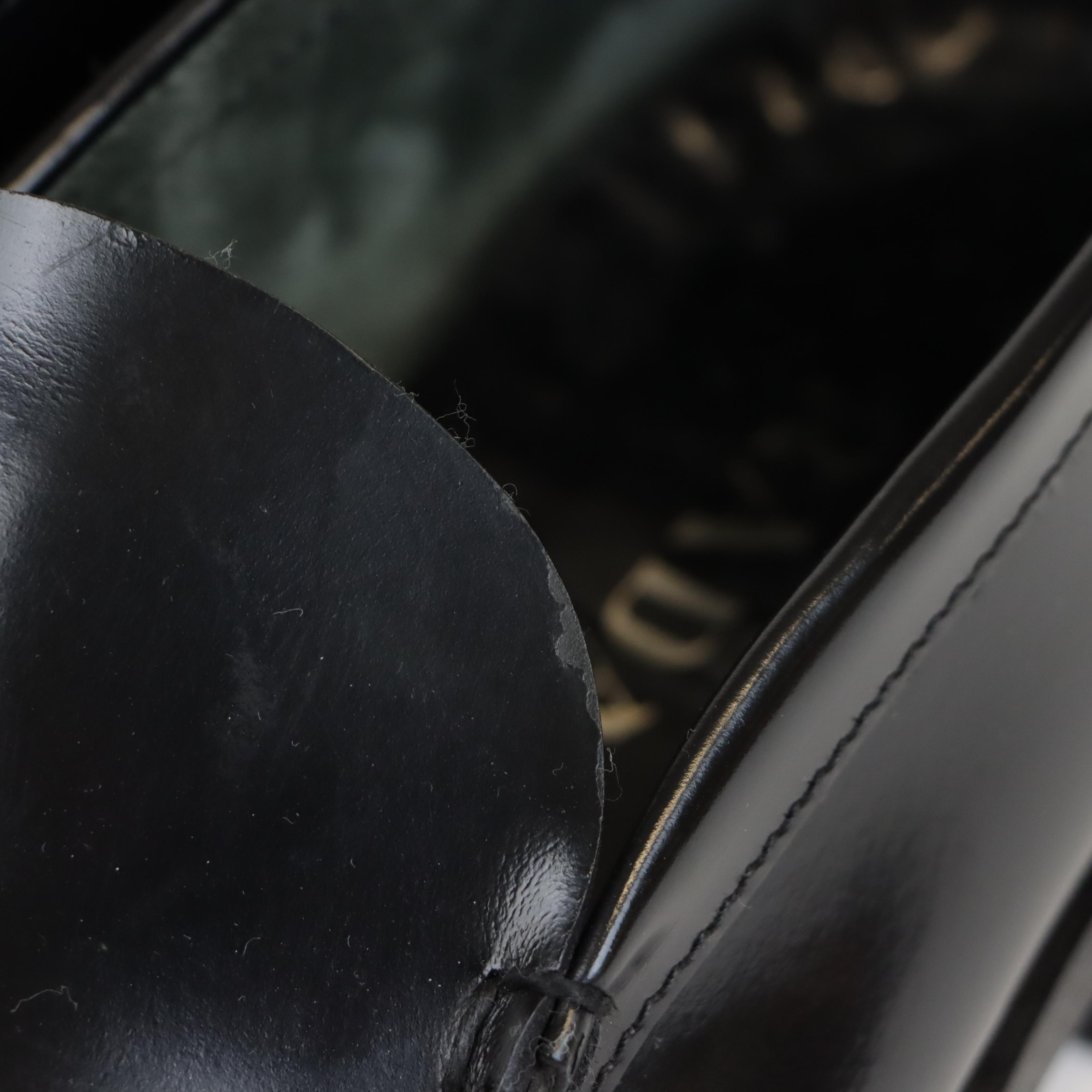 Men’s Prada Black Matte Patent Leather Loafers