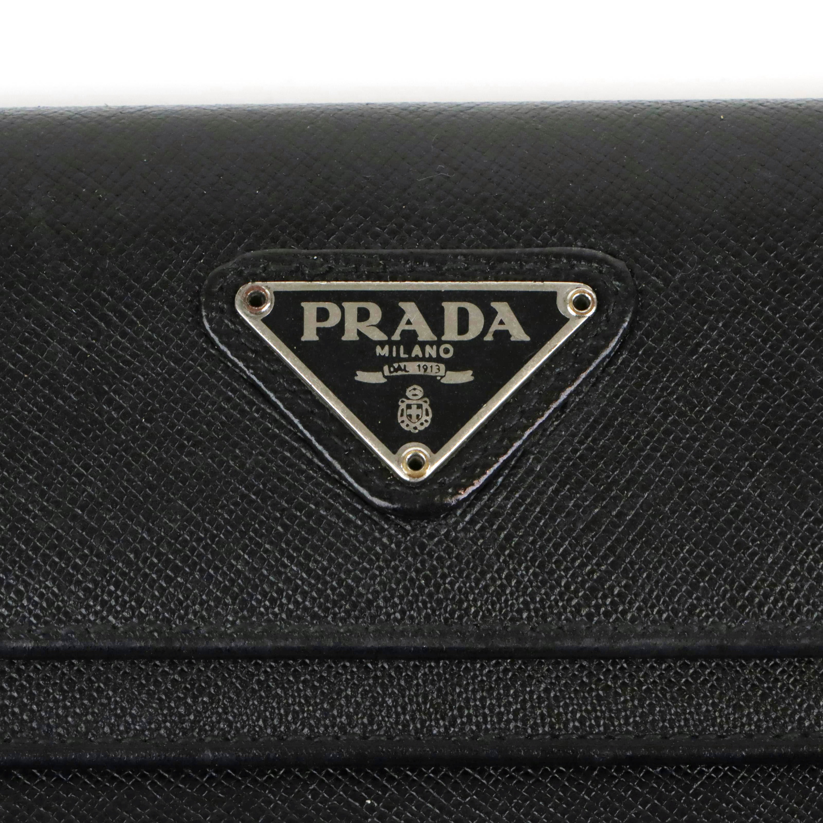 Prada Saffiano Leather Bi-Fold Wallet