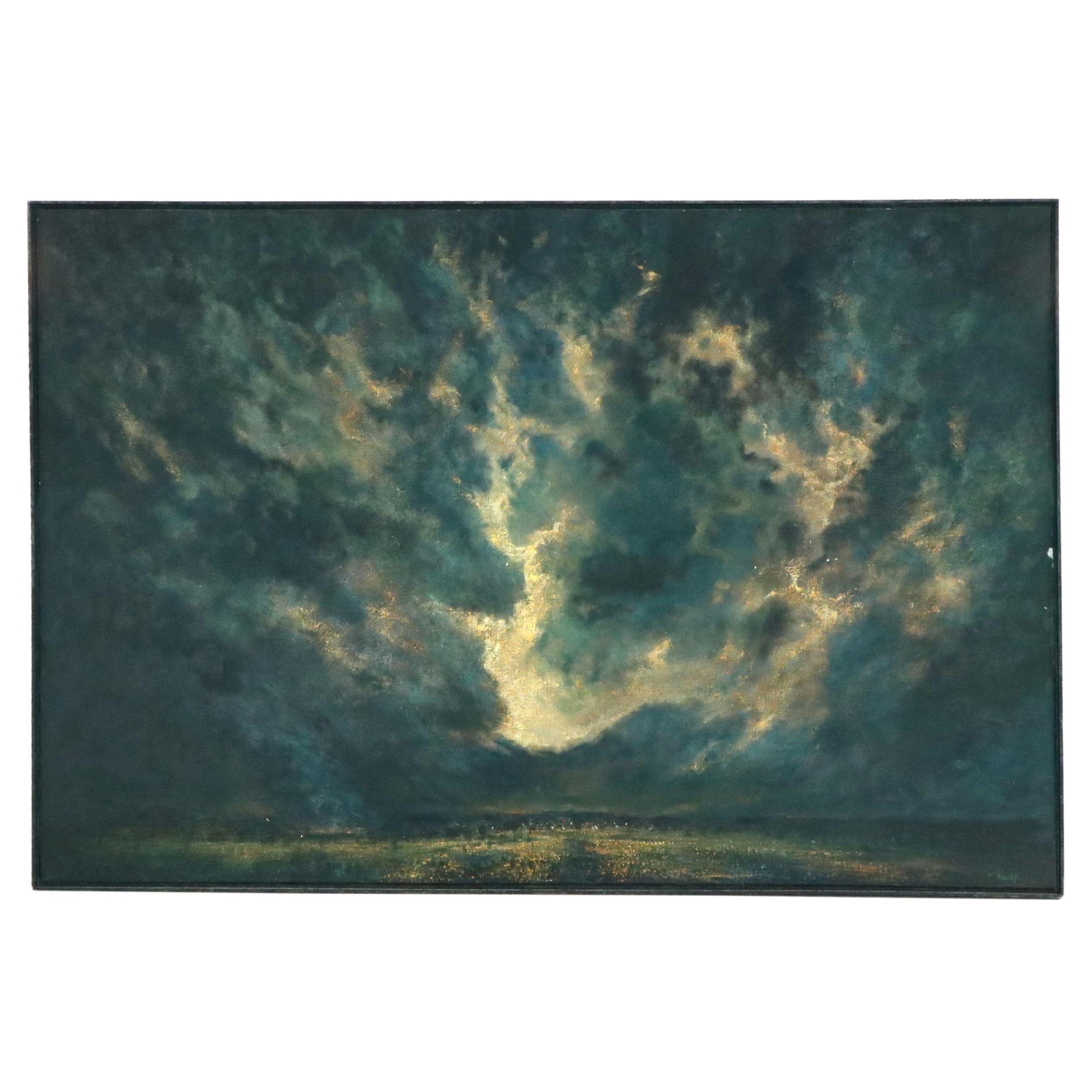 David Melby Large-Scale Abstracted Landscape Oil Painting