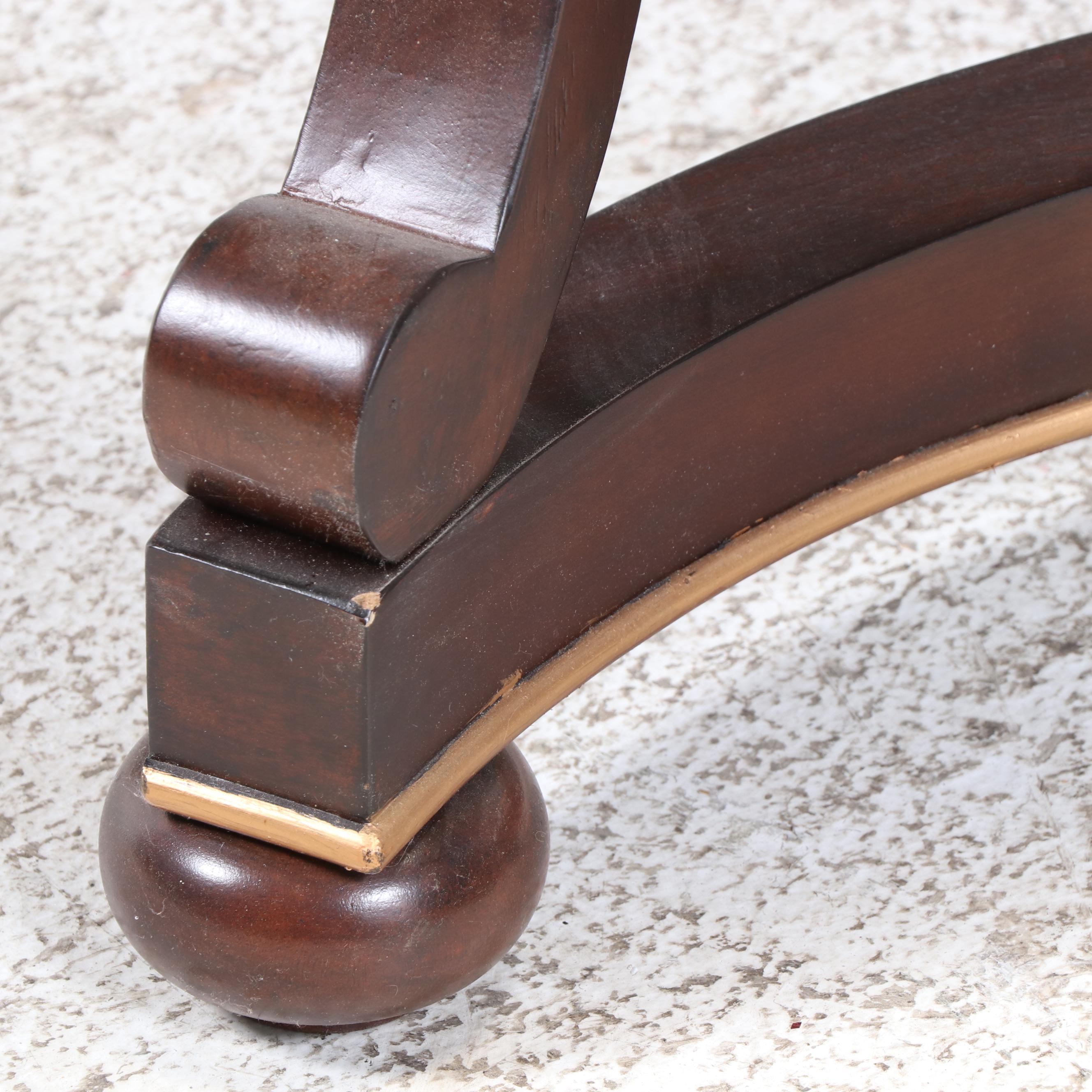 Calmart Classical Style Mahogany Finish Three-Drawer Desk