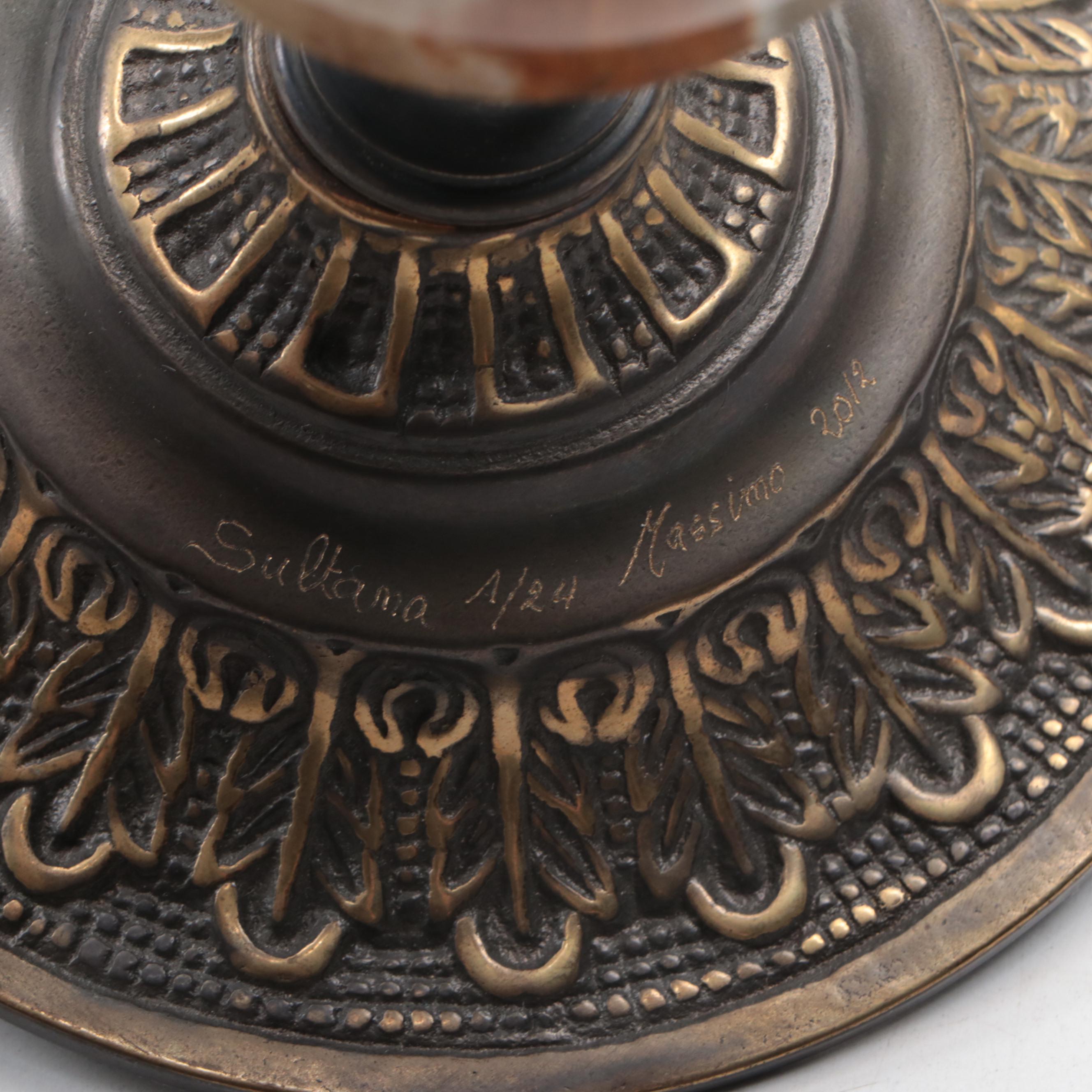 Massimo Strino "Sultana" Embellished Elephant Kaleidoscope Music Box, 2012