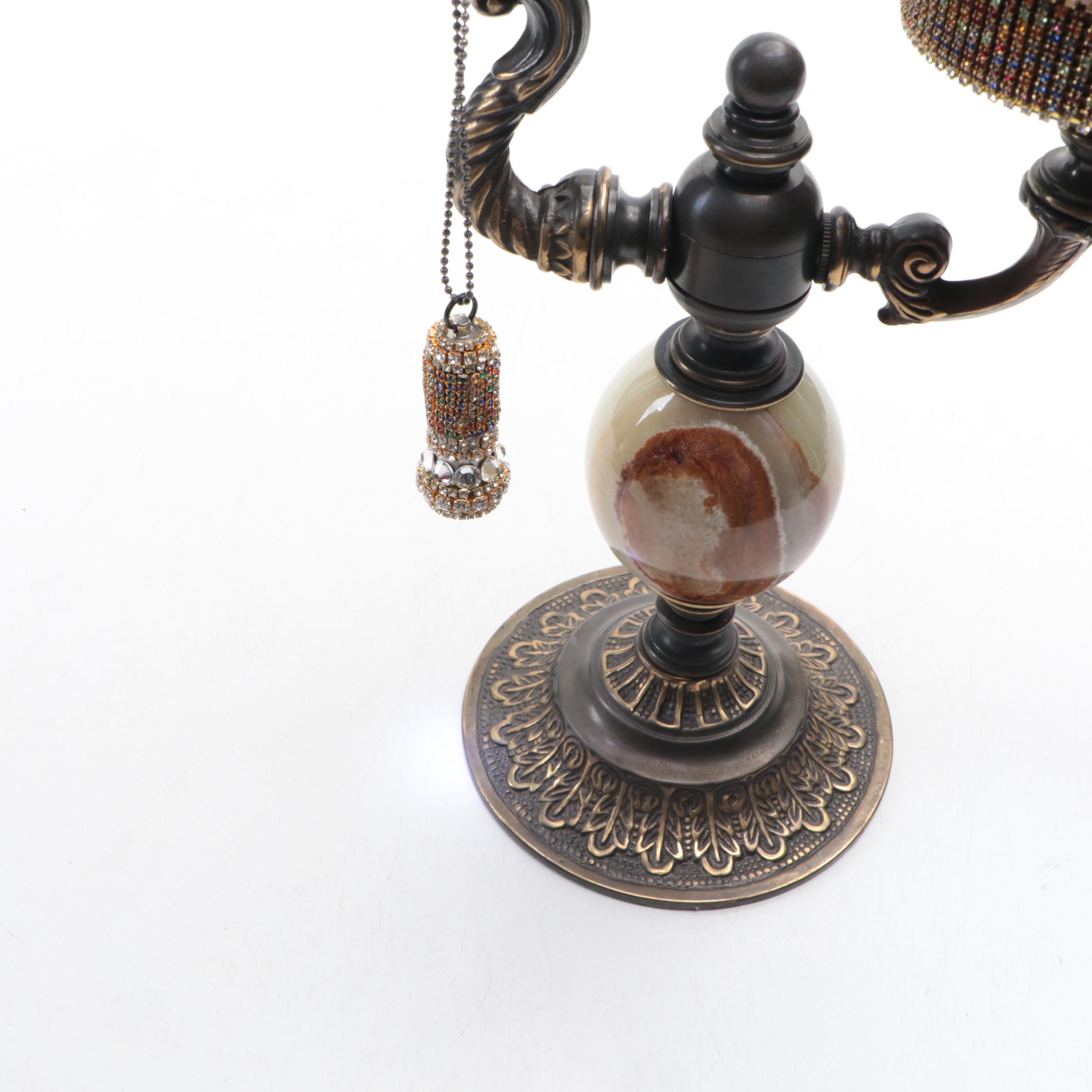 Massimo Strino "Sultana" Embellished Elephant Kaleidoscope Music Box, 2012