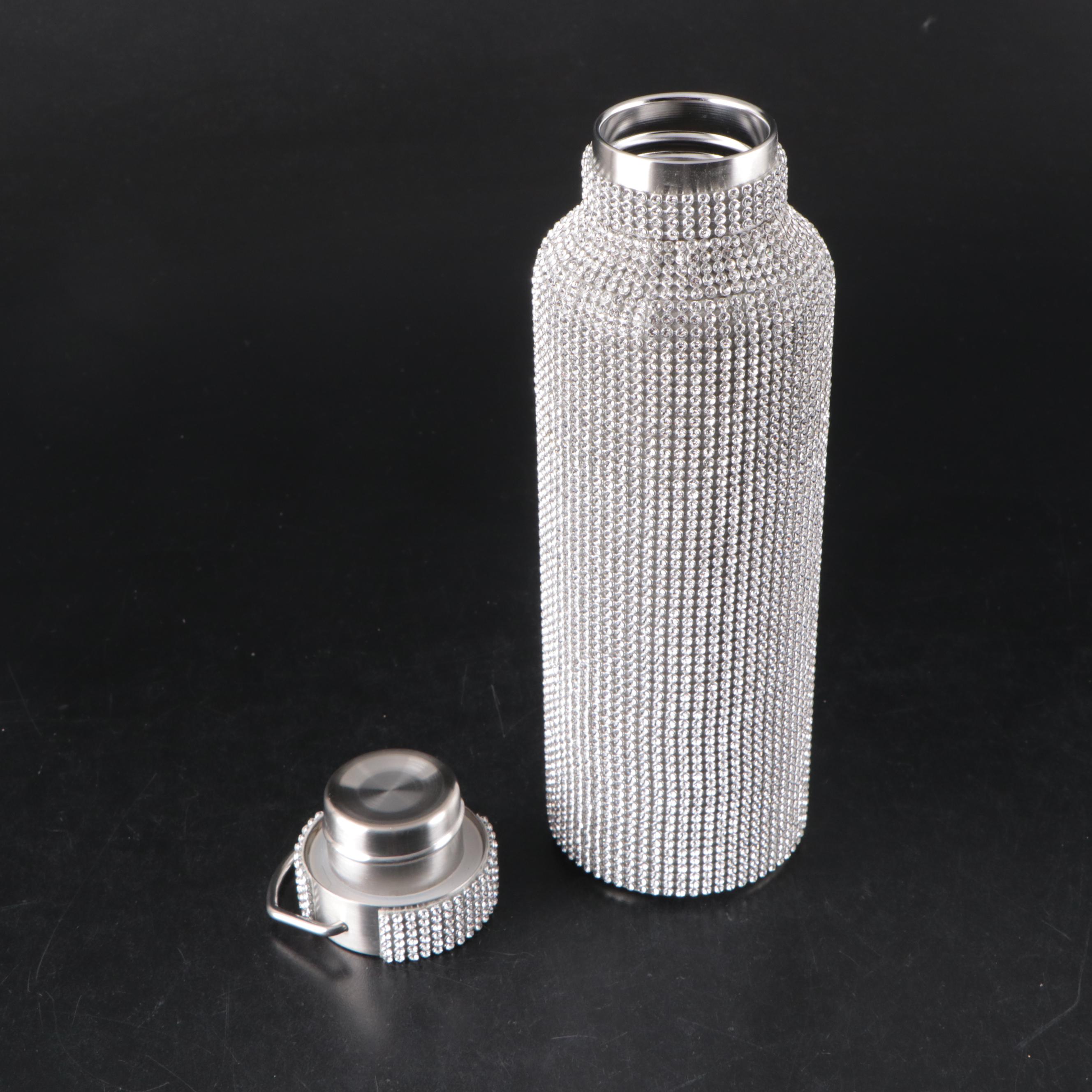 TOMO "Silver Sky" Rhinestone Thermos