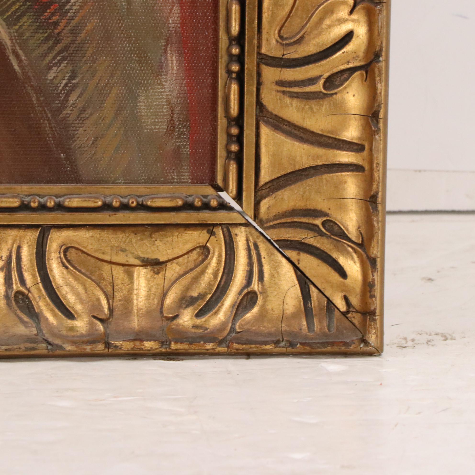 Charles T. Webber Oil Painting "Little Turtle," 1908