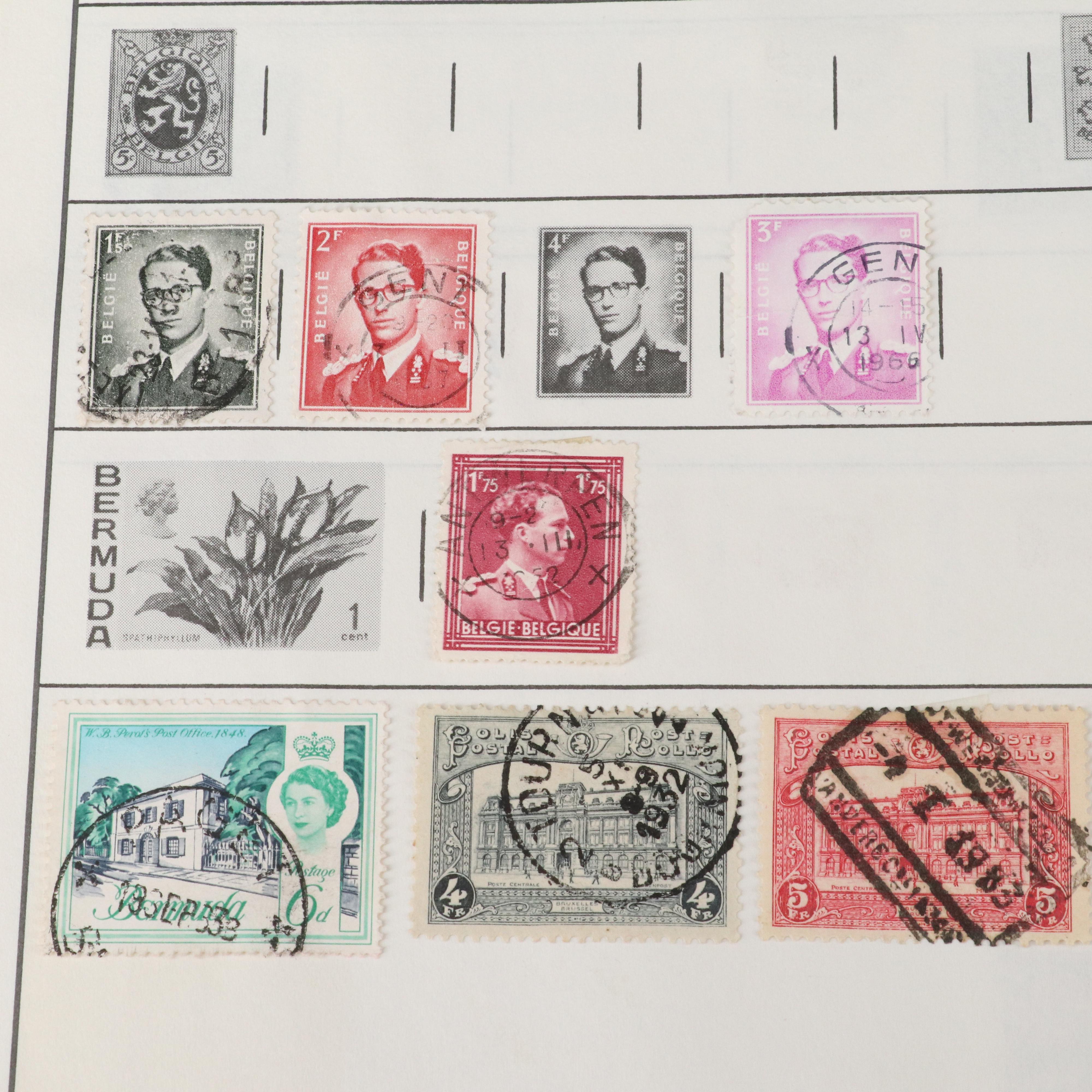Three Albums of Vintage World Postage Stamps
