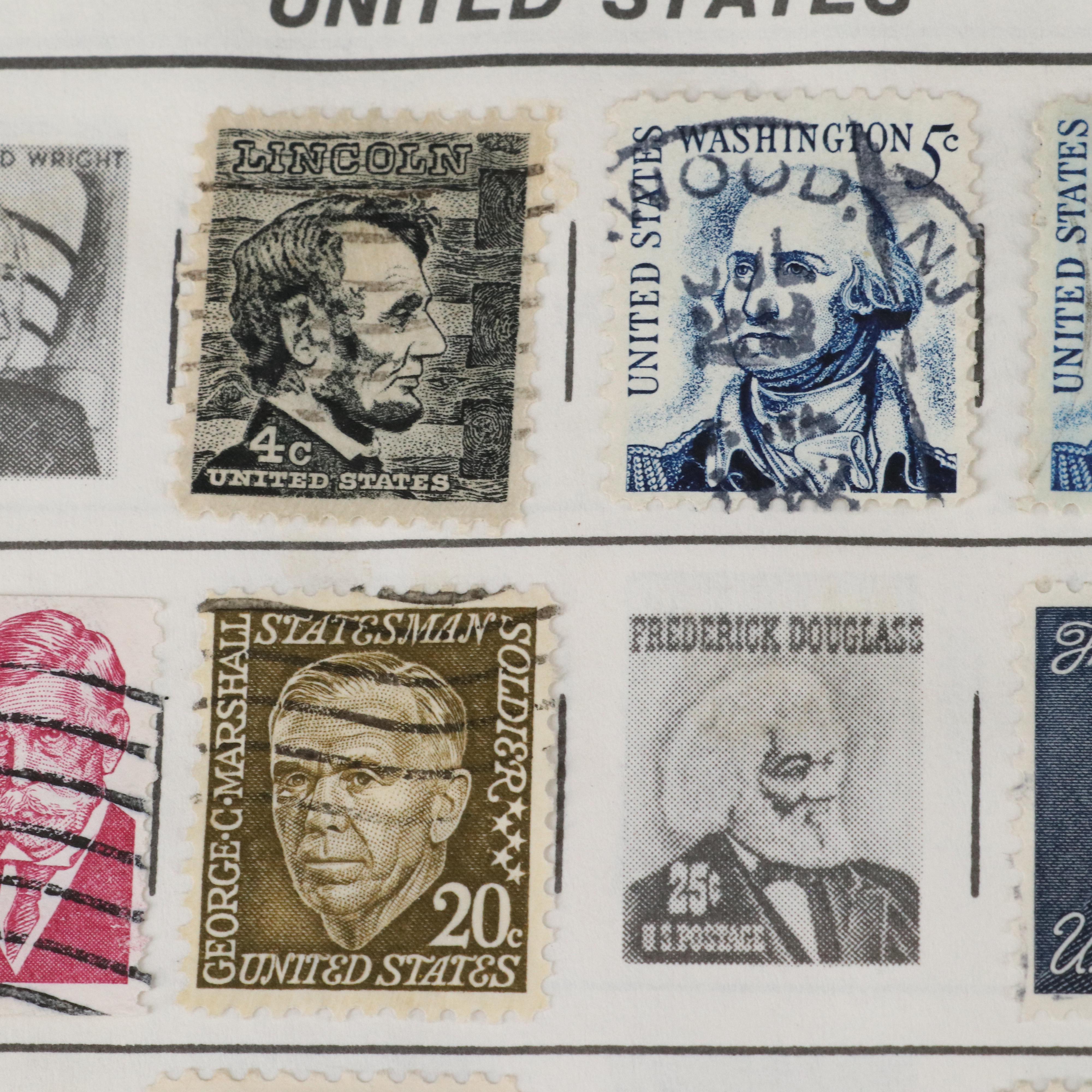 Three Albums of Vintage World Postage Stamps