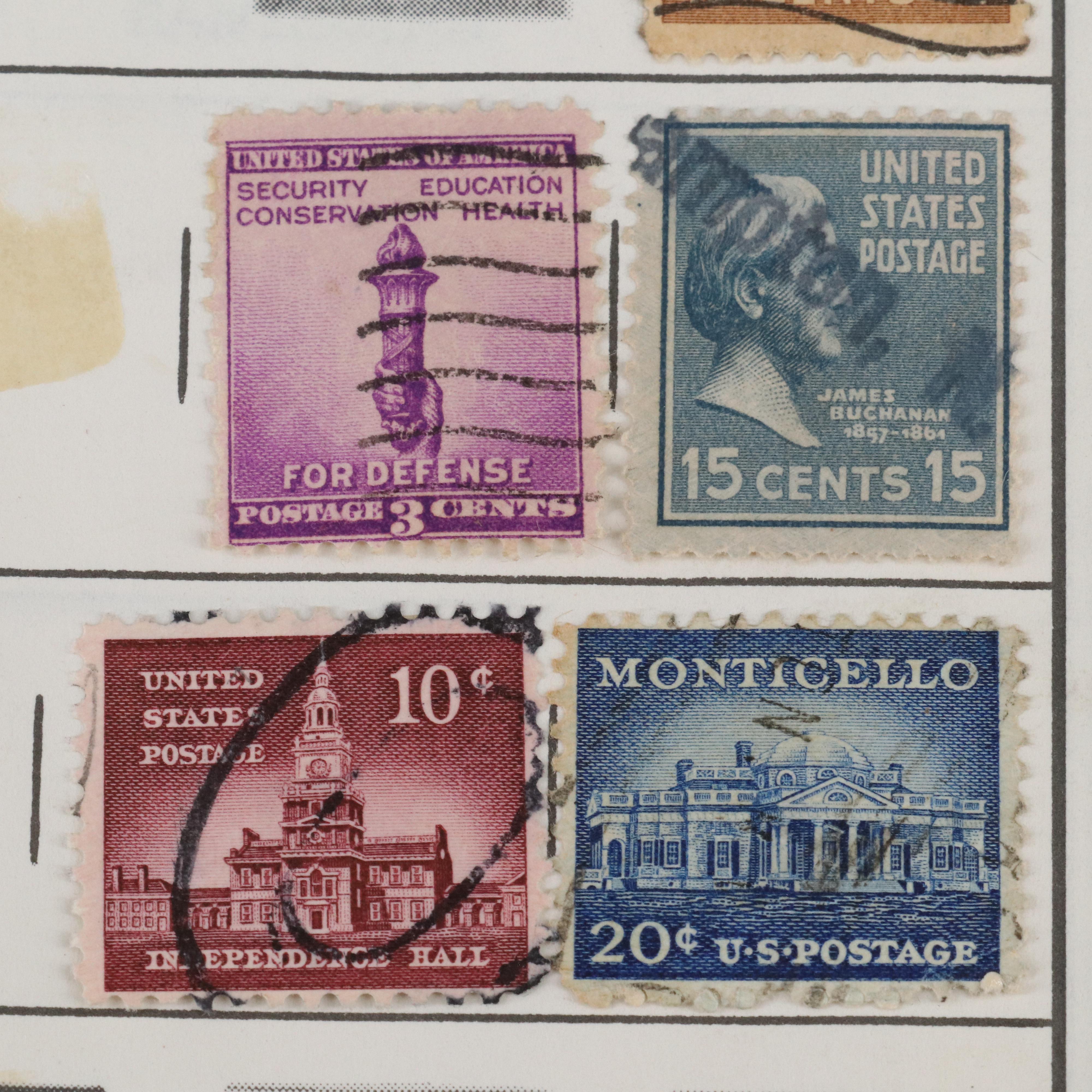 Three Albums of Vintage World Postage Stamps