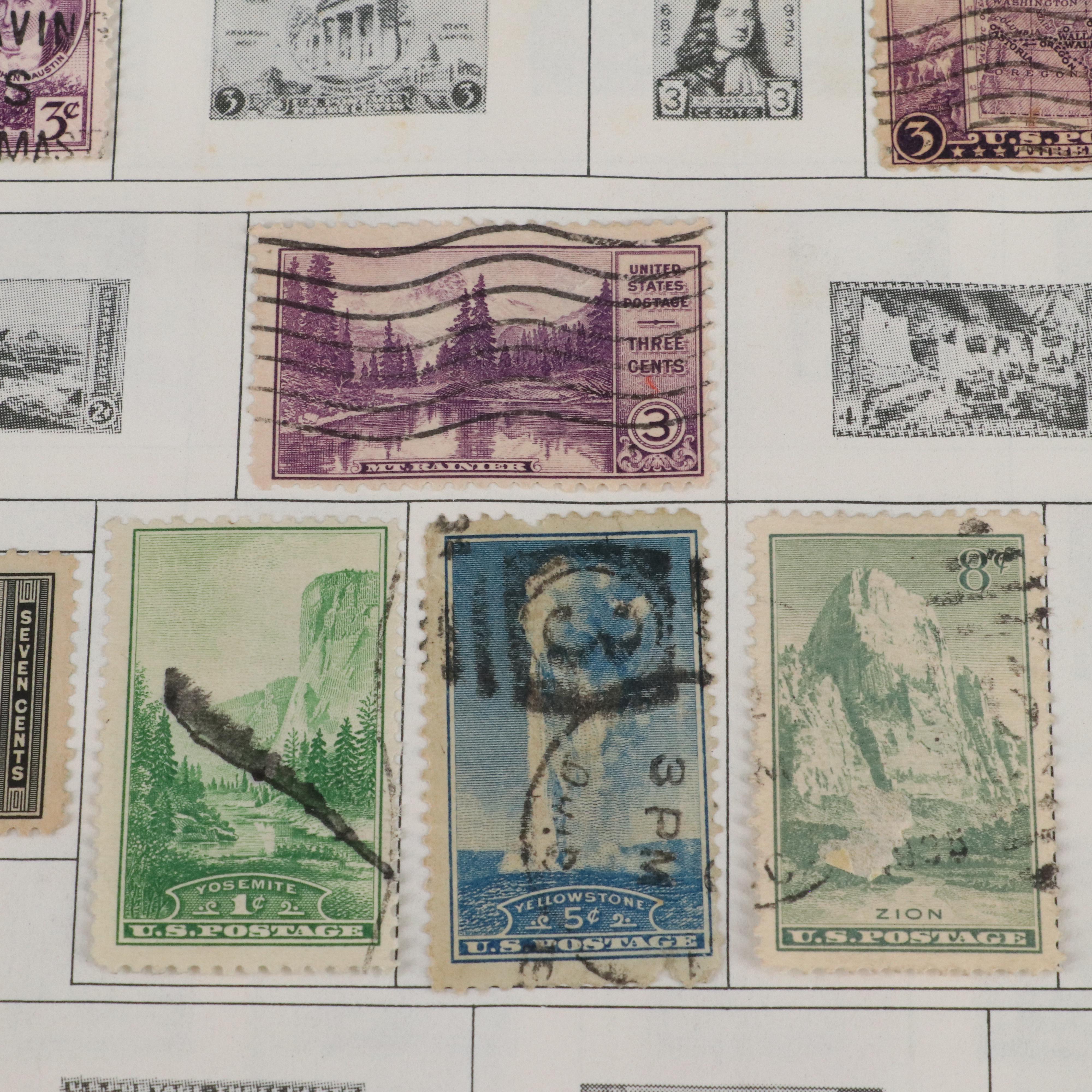 Three Albums of Vintage World Postage Stamps