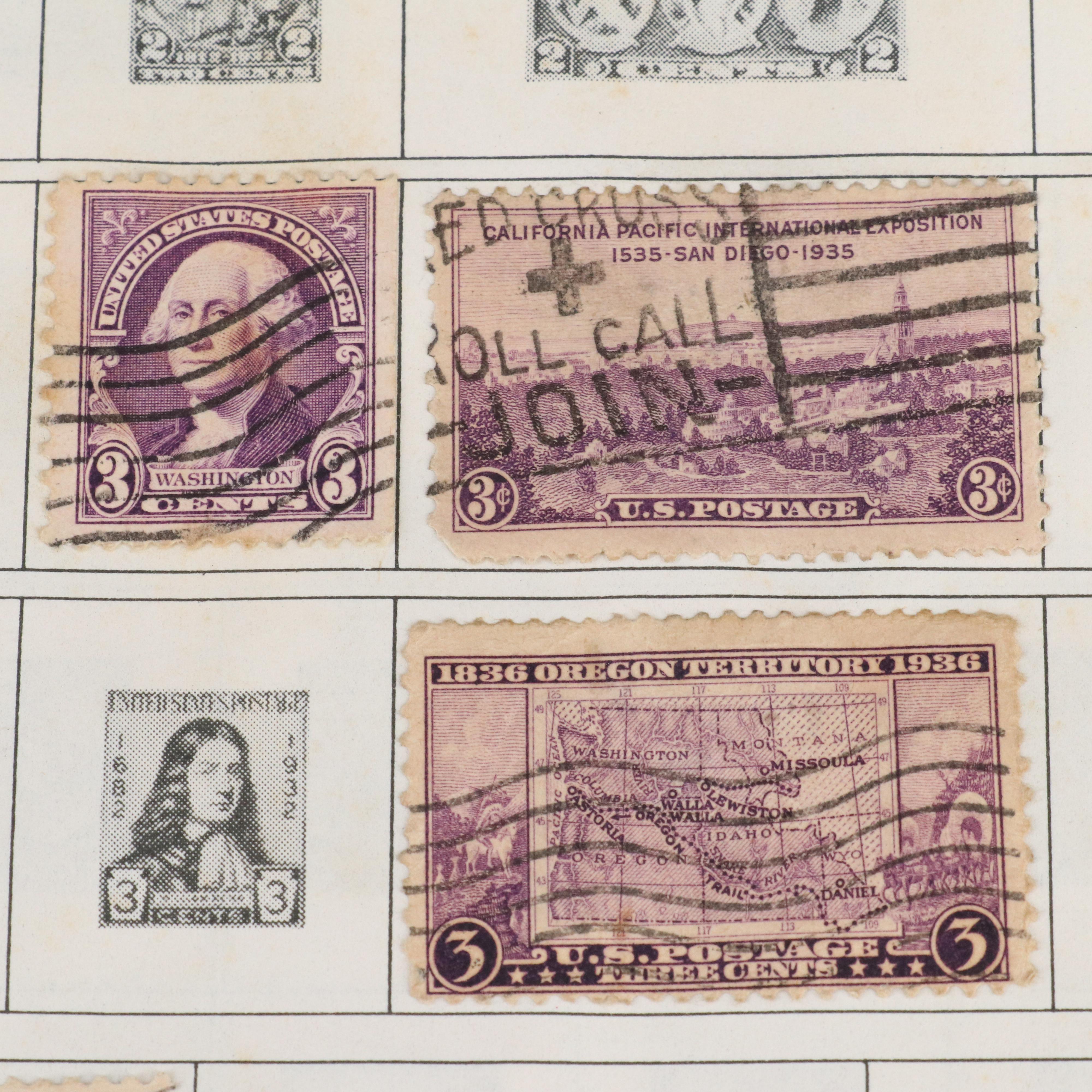 Three Albums of Vintage World Postage Stamps