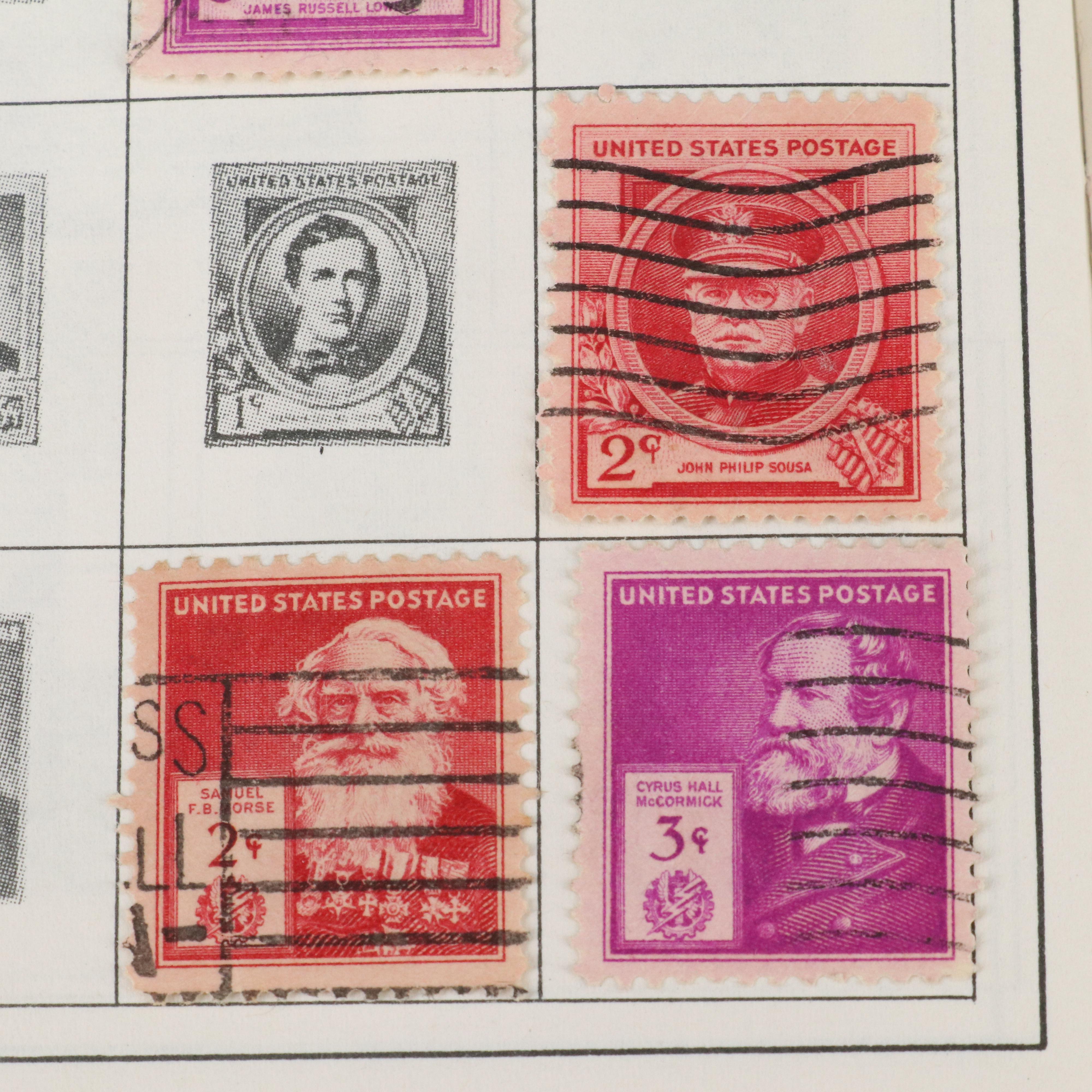 Three Albums of Vintage World Postage Stamps