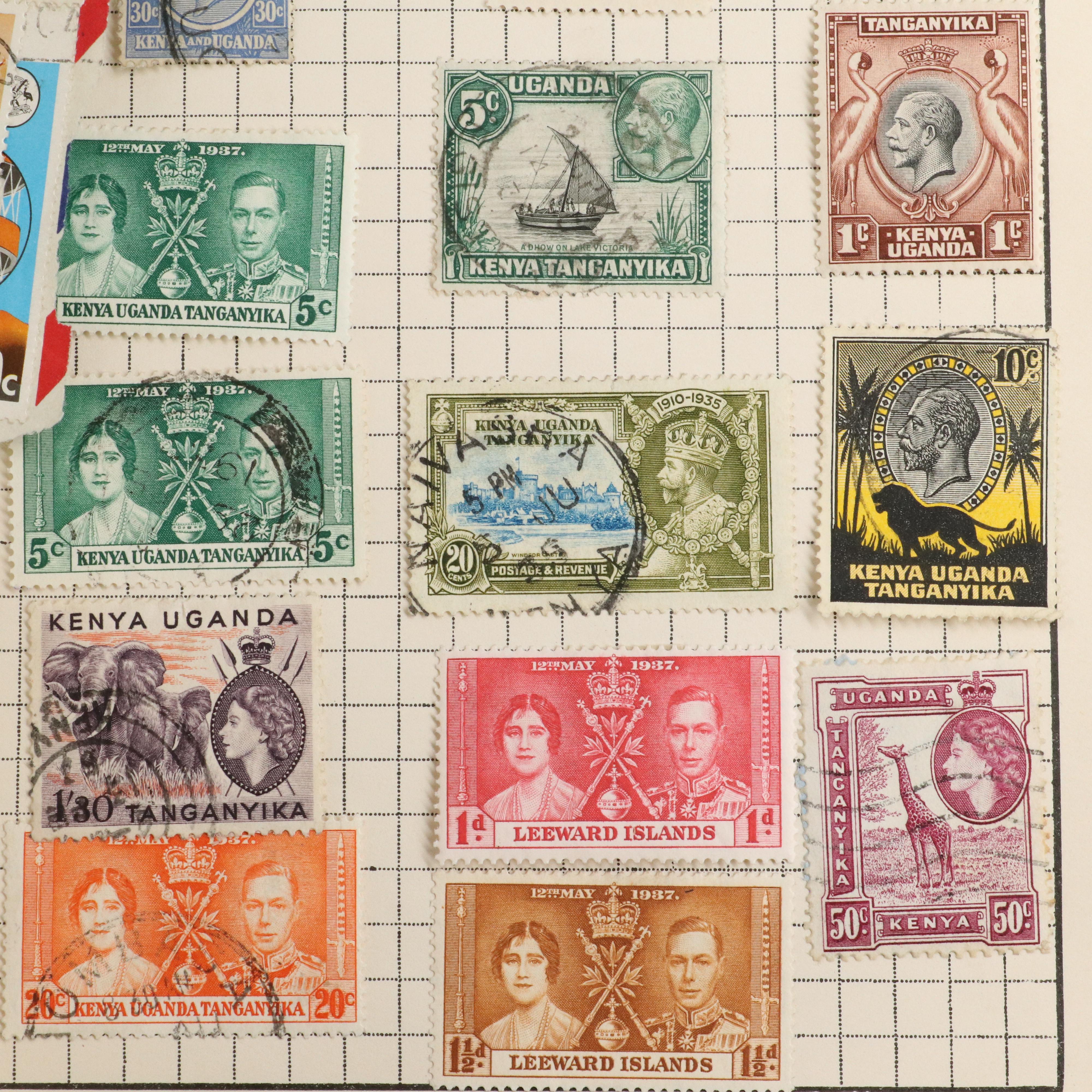 Three Albums of Vintage World Postage Stamps