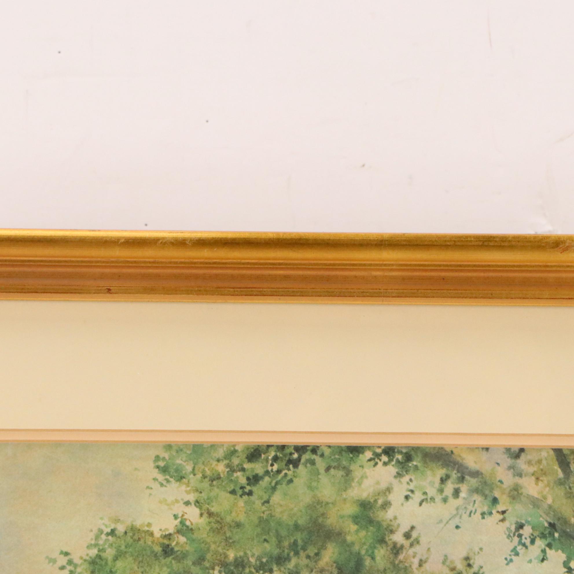 Offset Lithograph After Paul Sawyier "Fisherman's Catch," 1975