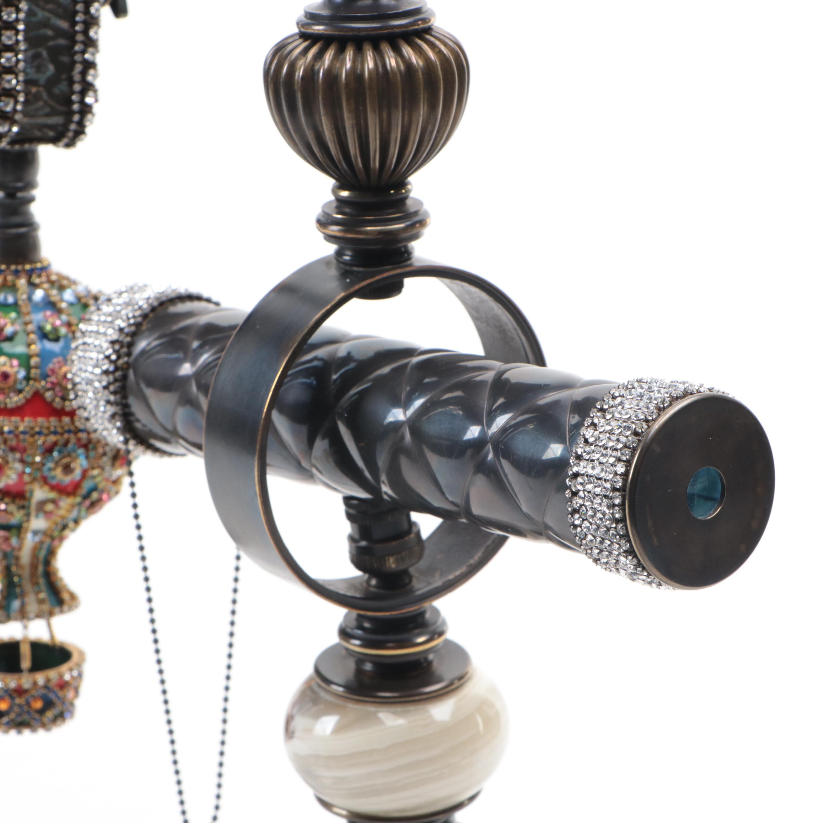Massimo Strino "Mongolfiera" Embellished Kaleidoscope Music Box, 2021