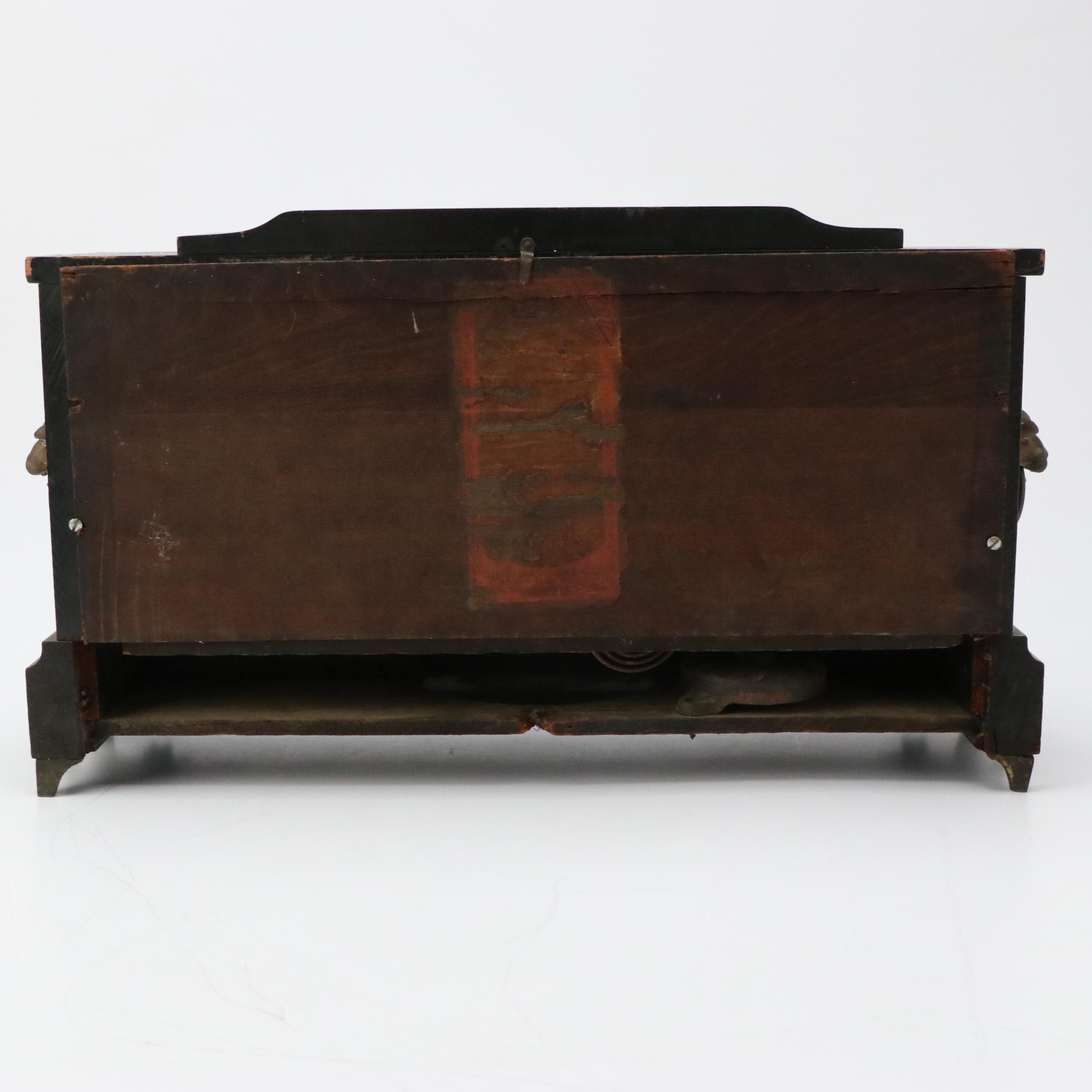 Ingraham "Palace" Enameled Wood Mantel Clock, C. 1912