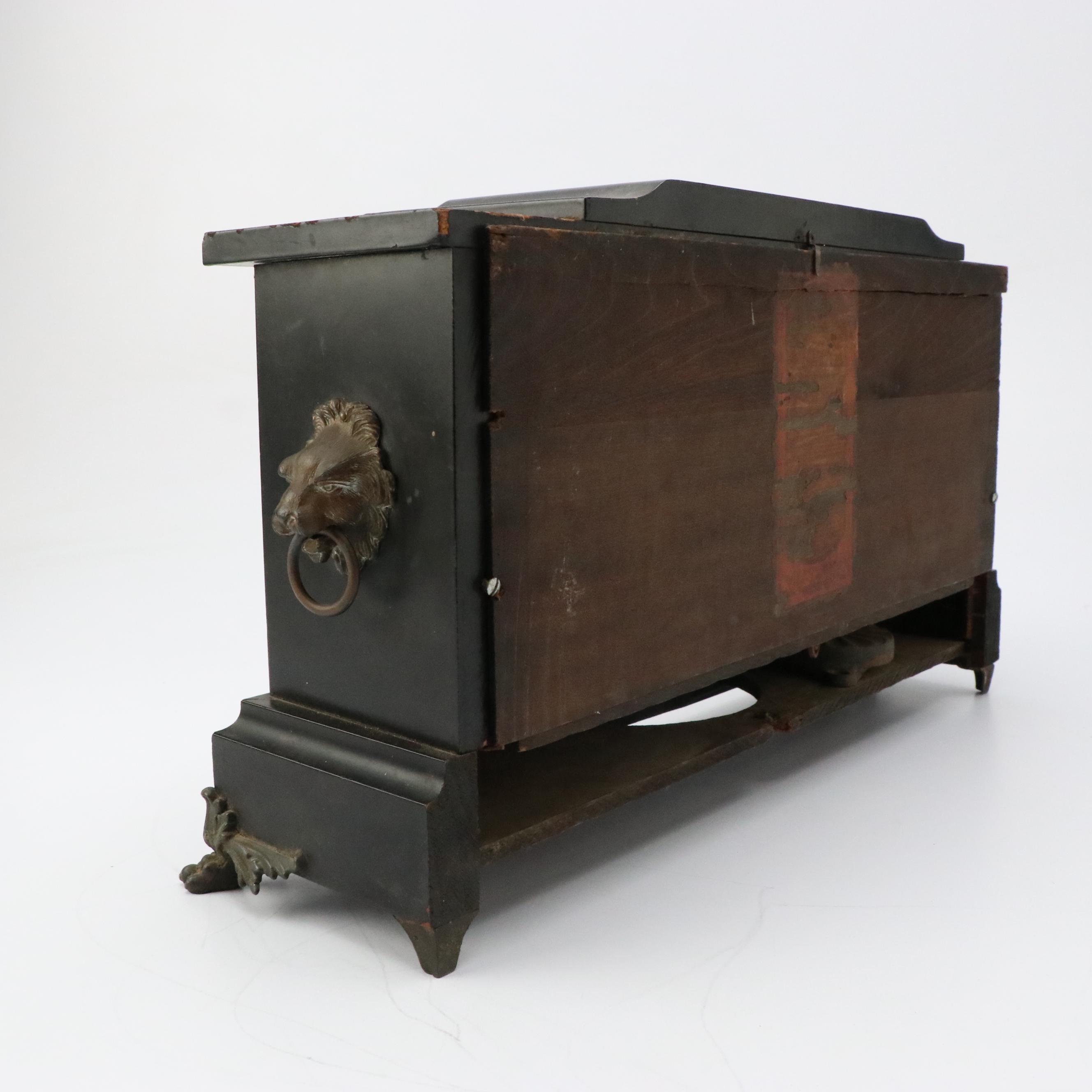 Ingraham "Palace" Enameled Wood Mantel Clock, C. 1912