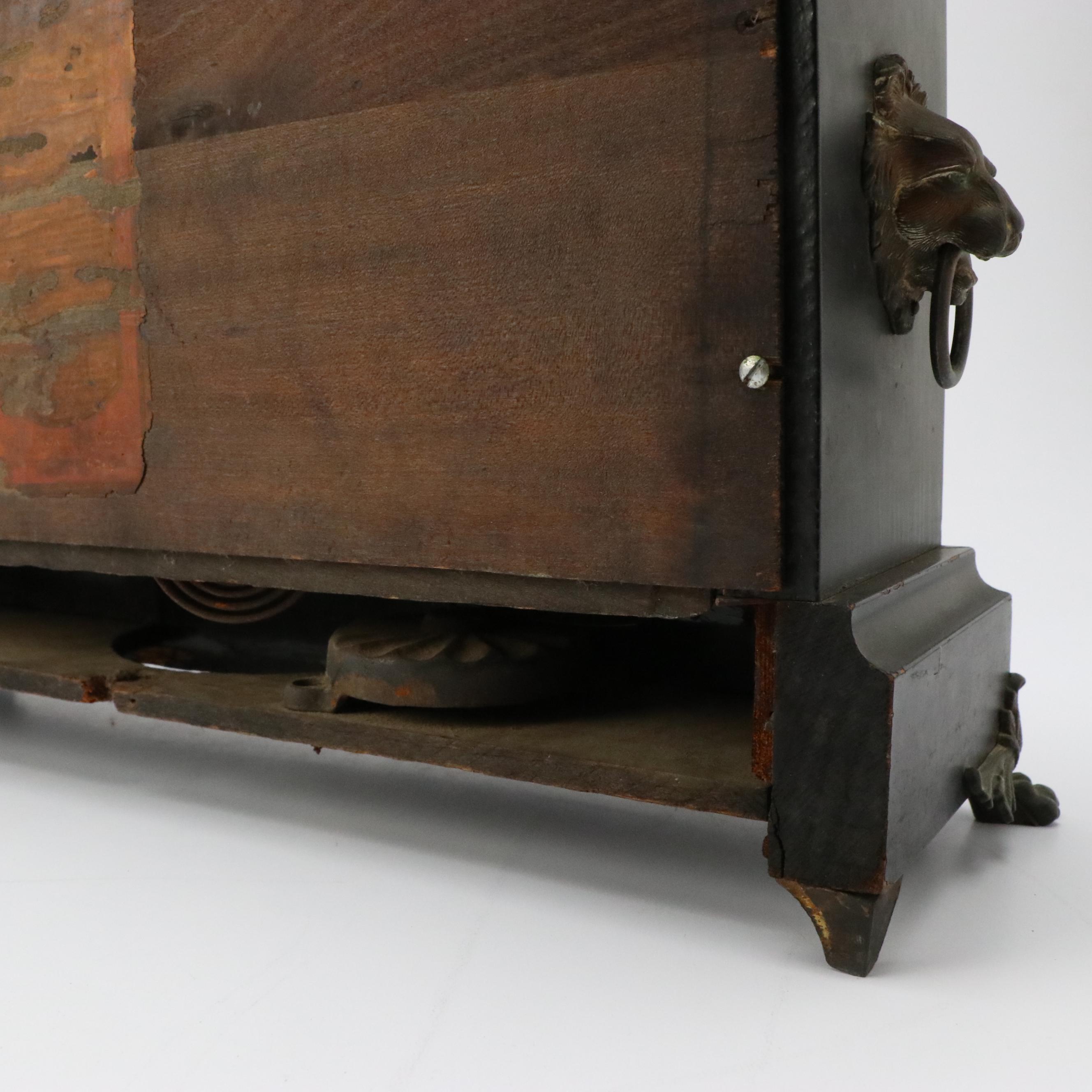 Ingraham "Palace" Enameled Wood Mantel Clock, C. 1912