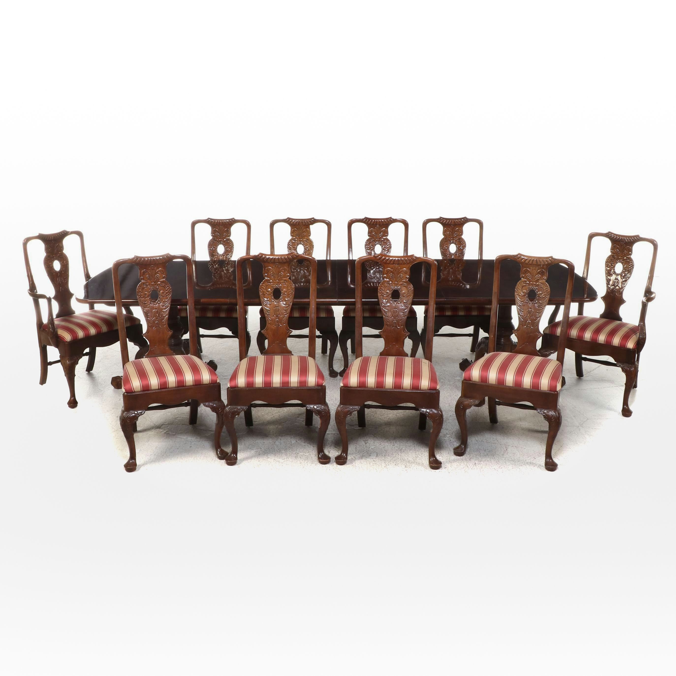 Eleven-Piece Henredon Chinese Chippendale Style Dining Set