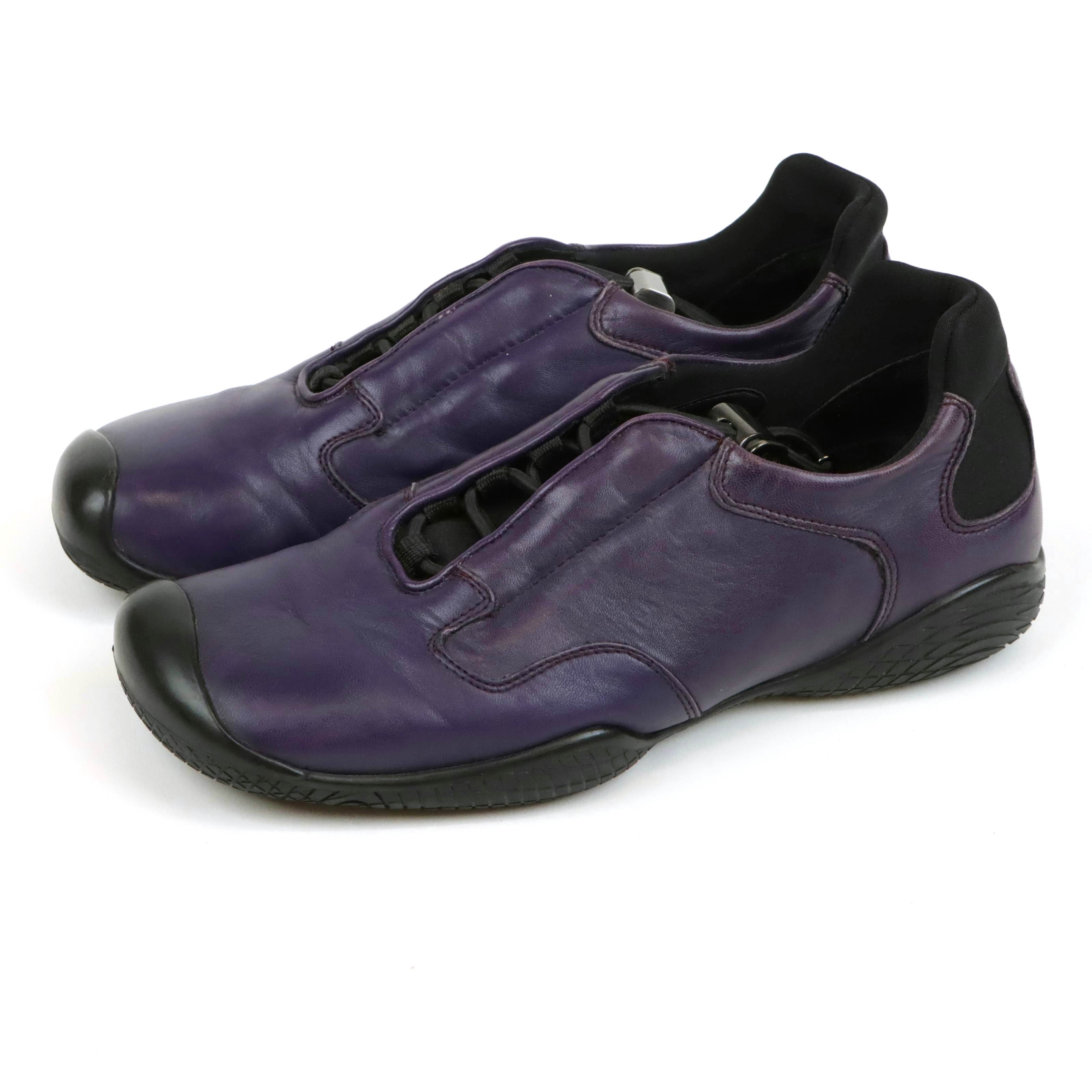 Prada Sport Purple Leather Active Shoes
