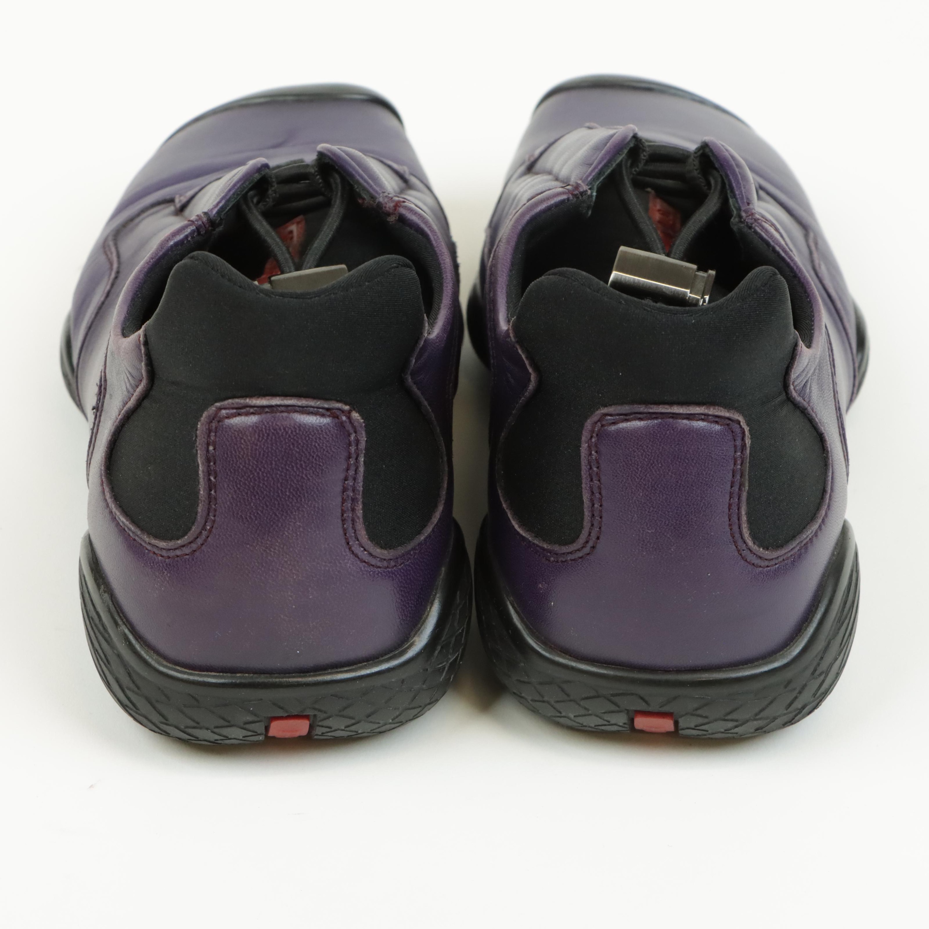 Prada Sport Purple Leather Active Shoes