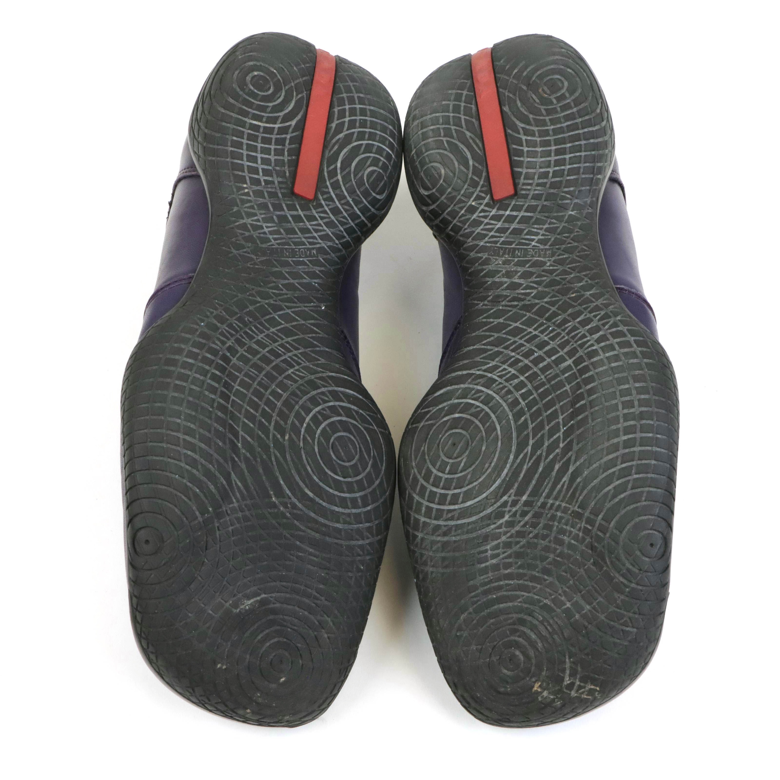 Prada Sport Purple Leather Active Shoes