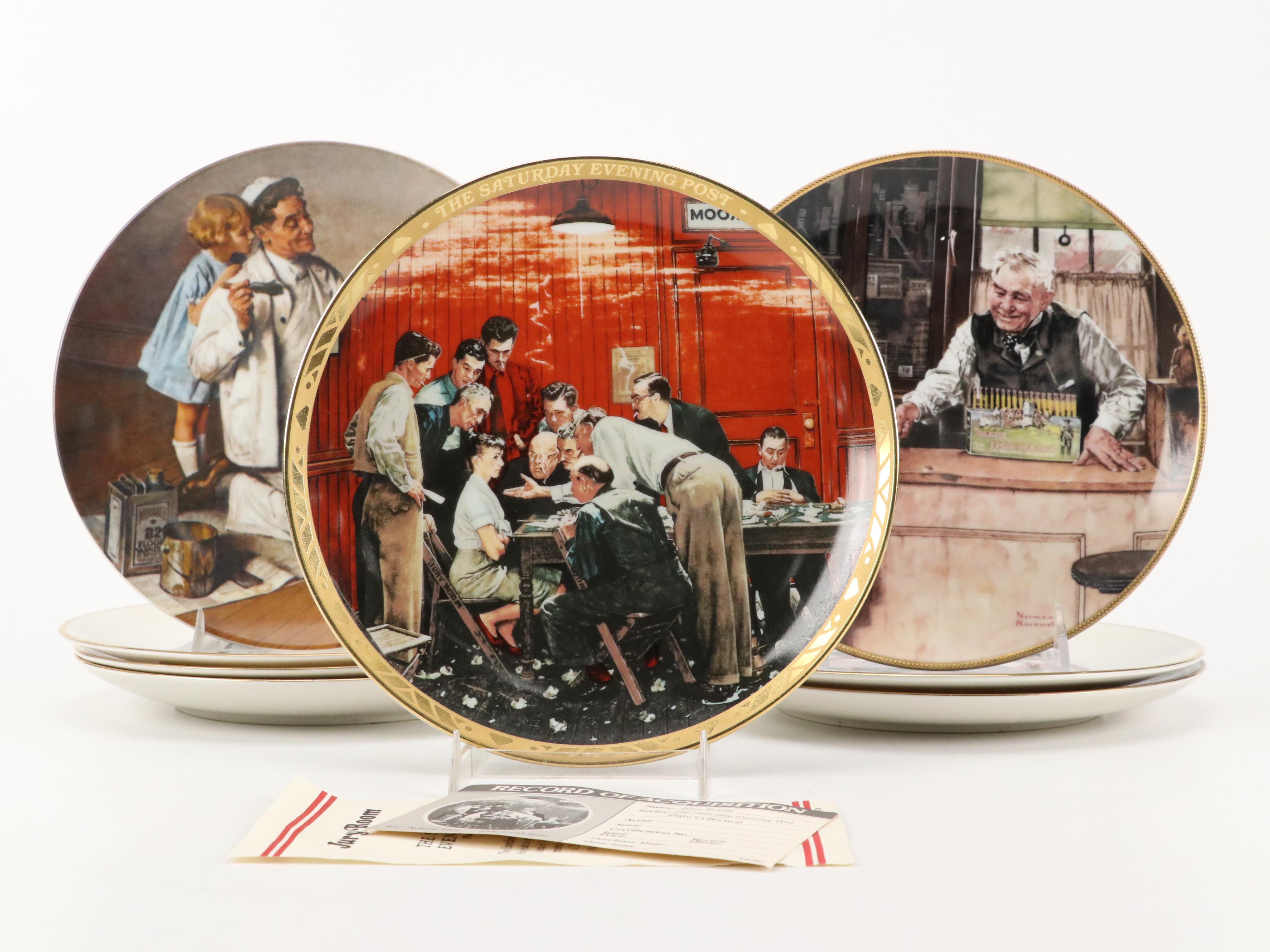 Hamilton Collection, Knowles, and Danbury Mint Norman Rockwell Collector Plates