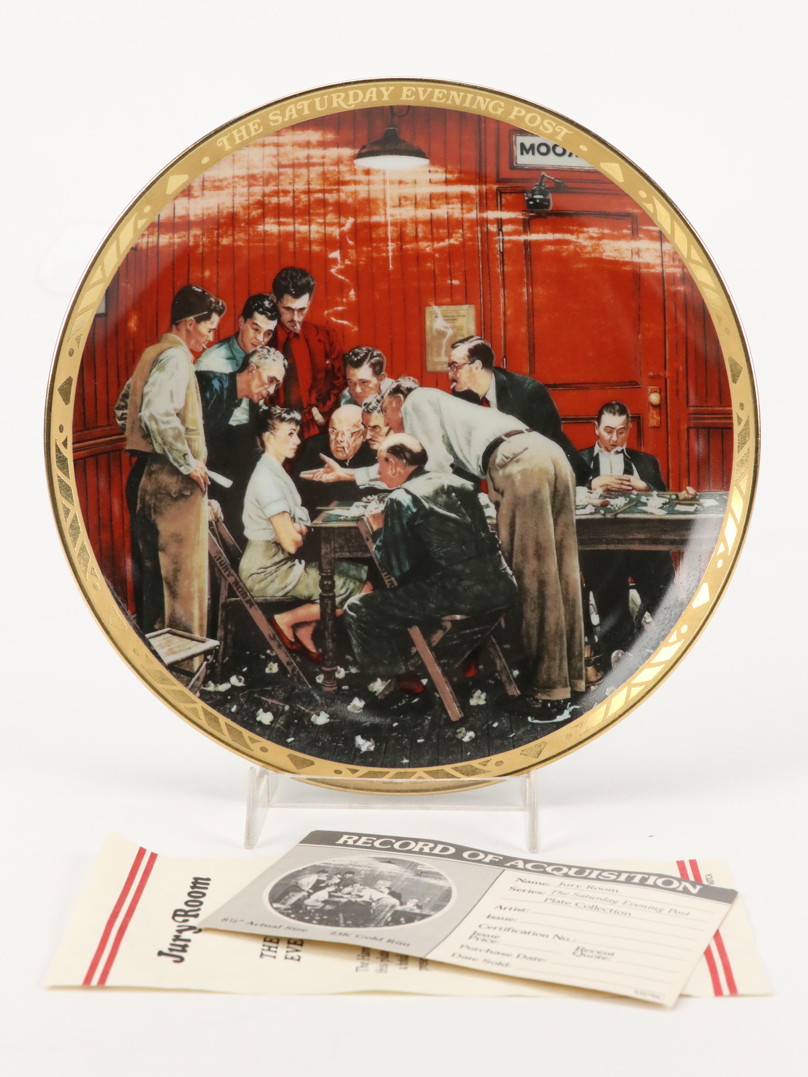 Hamilton Collection, Knowles, and Danbury Mint Norman Rockwell Collector Plates