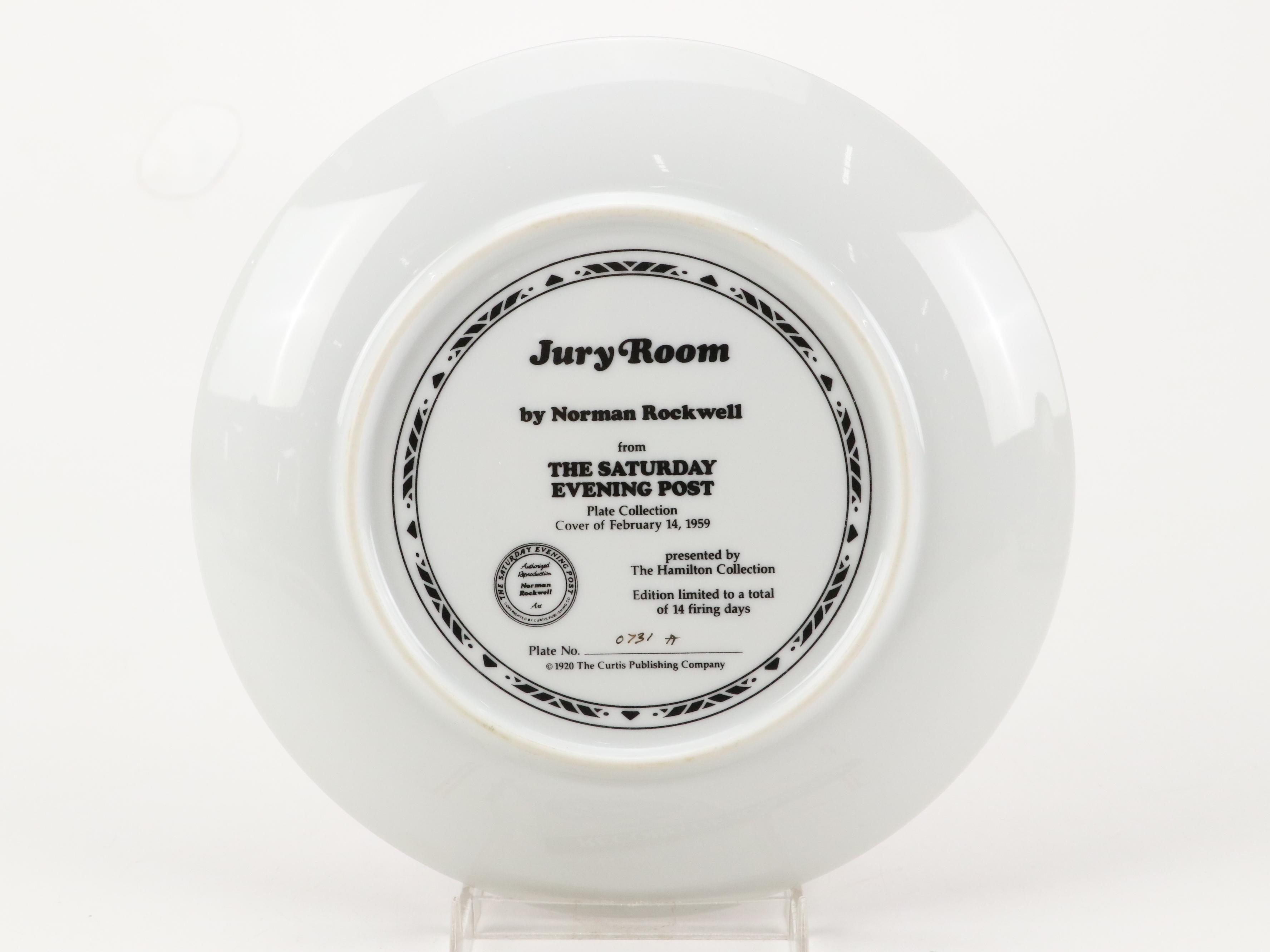 Hamilton Collection, Knowles, and Danbury Mint Norman Rockwell Collector Plates