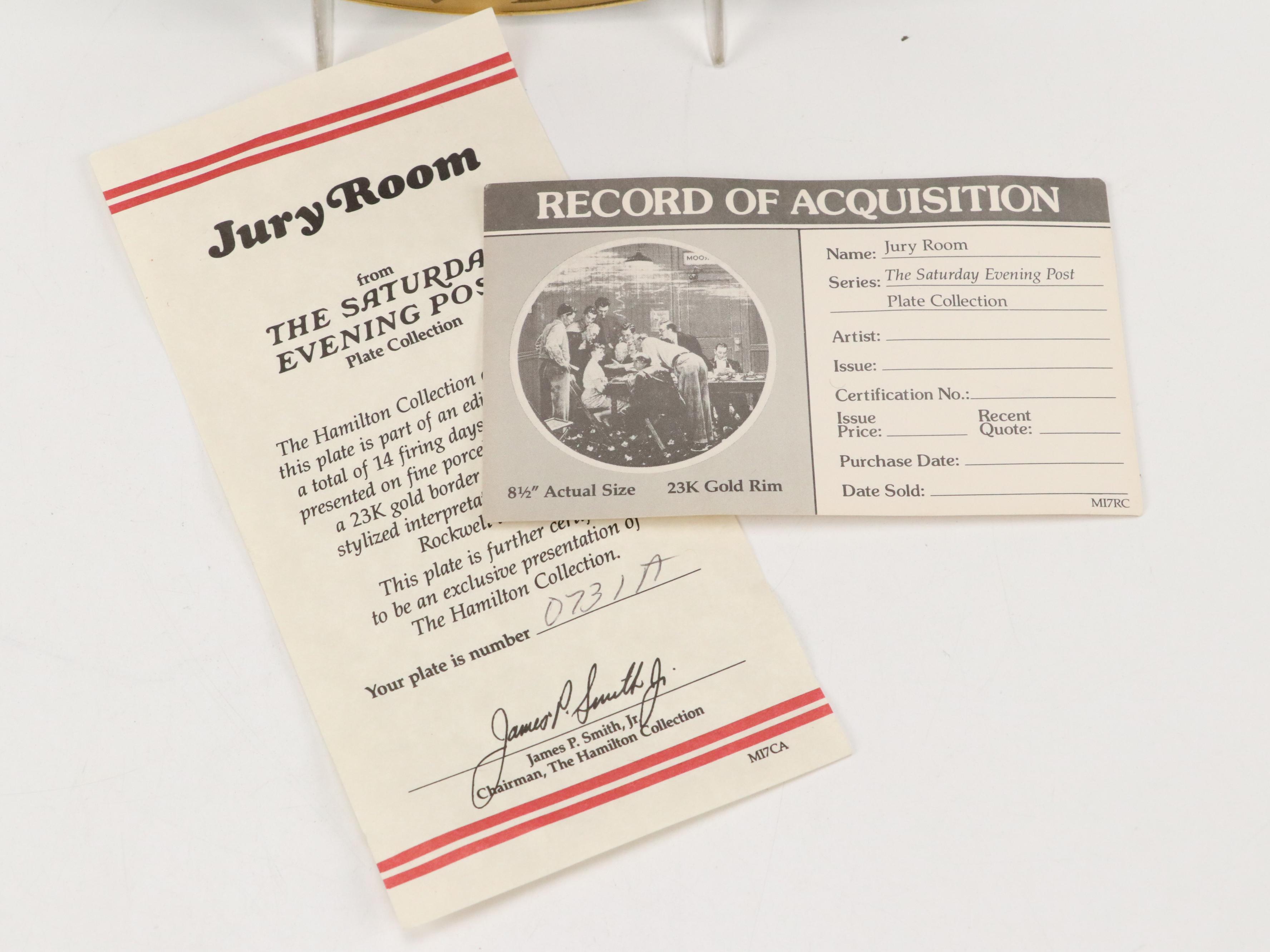 Hamilton Collection, Knowles, and Danbury Mint Norman Rockwell Collector Plates