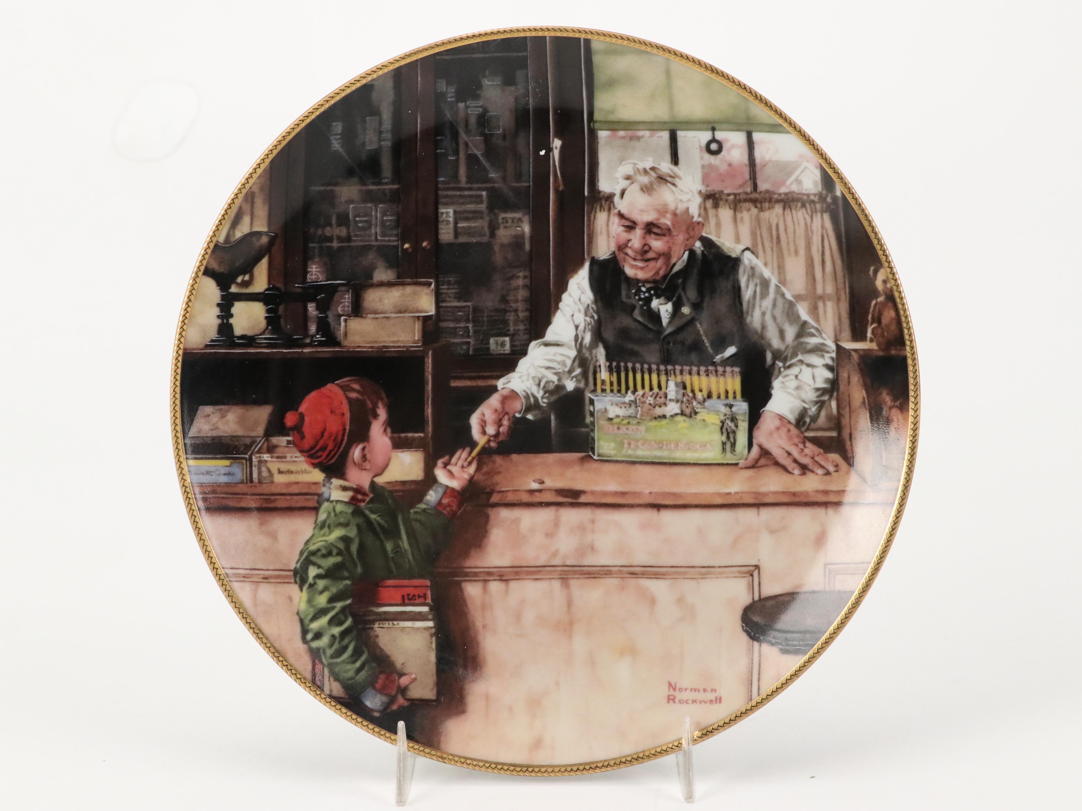 Hamilton Collection, Knowles, and Danbury Mint Norman Rockwell Collector Plates