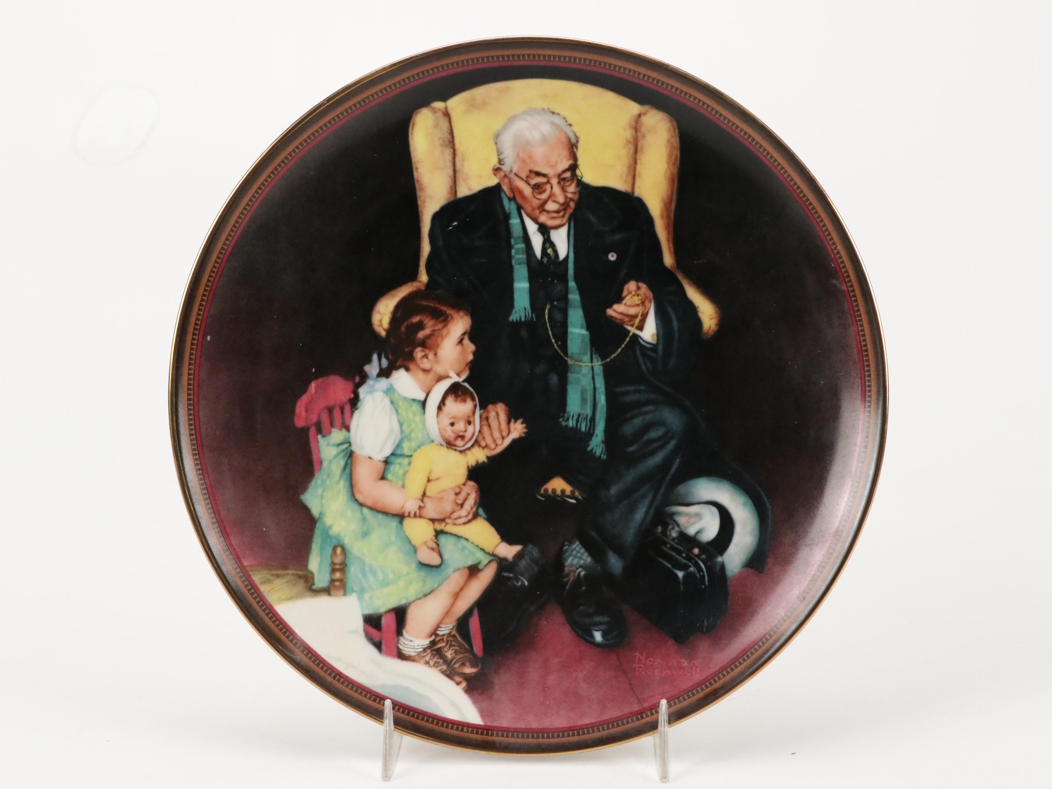 Hamilton Collection, Knowles, and Danbury Mint Norman Rockwell Collector Plates