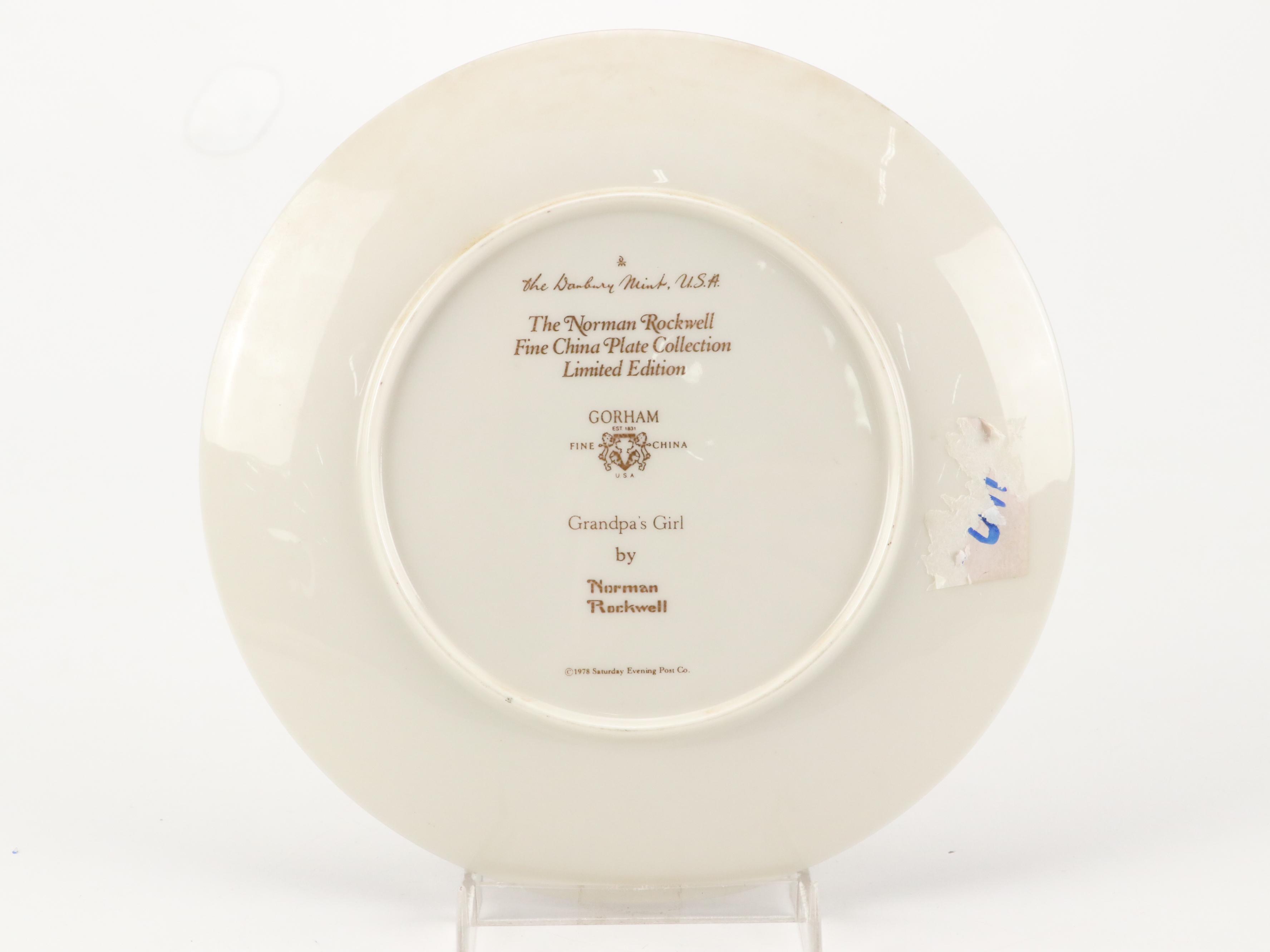 Hamilton Collection, Knowles, and Danbury Mint Norman Rockwell Collector Plates