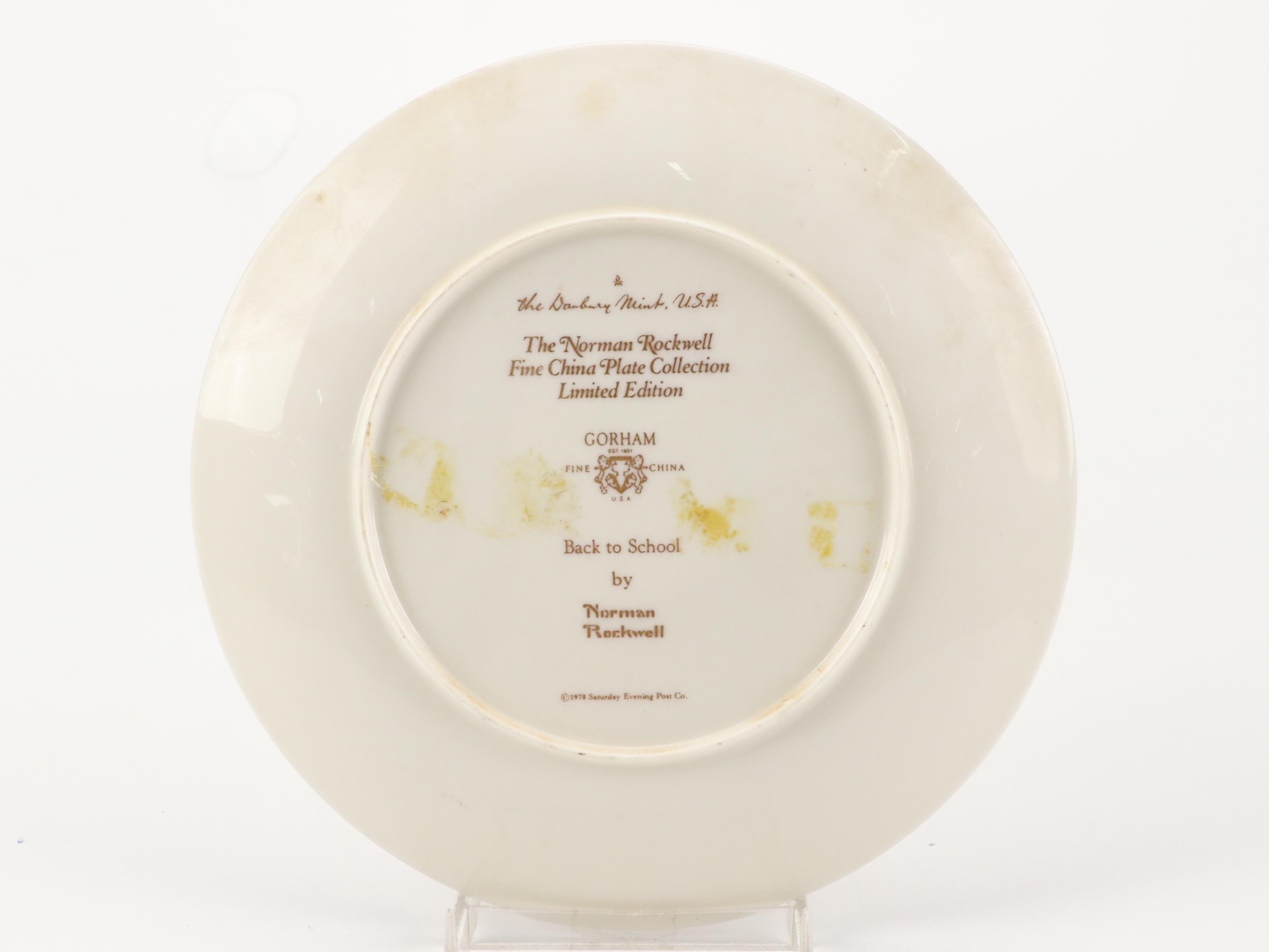 Hamilton Collection, Knowles, and Danbury Mint Norman Rockwell Collector Plates