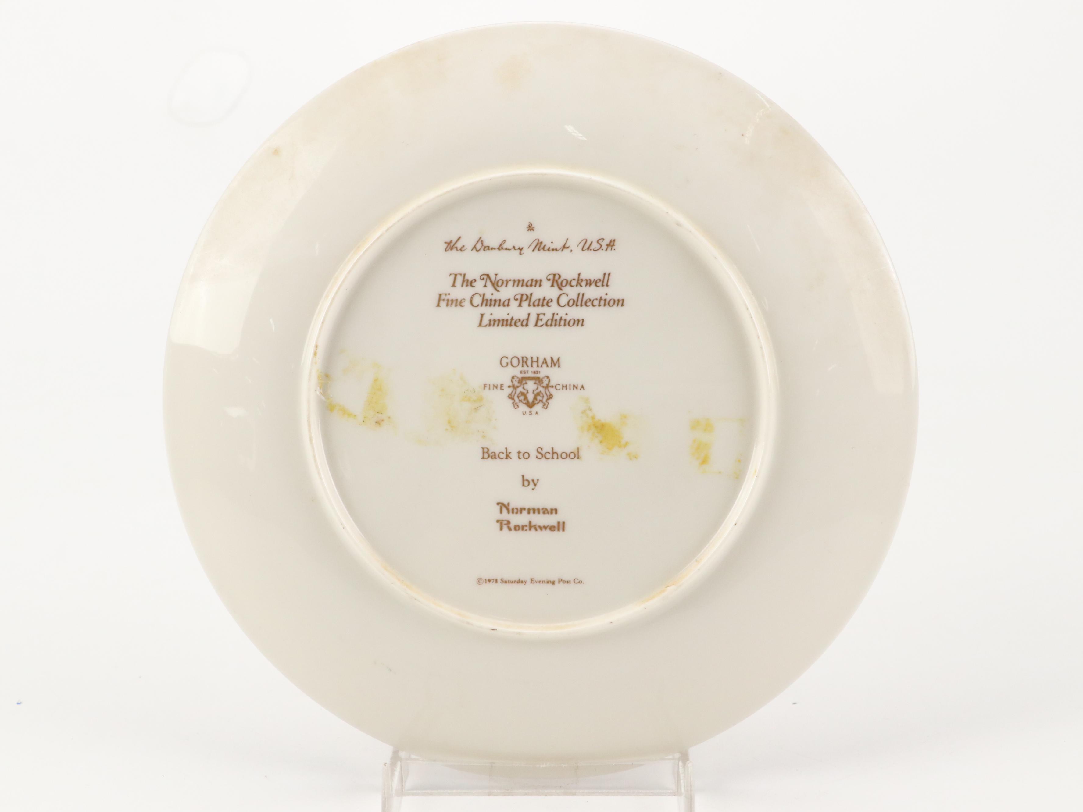 Hamilton Collection, Knowles, and Danbury Mint Norman Rockwell Collector Plates