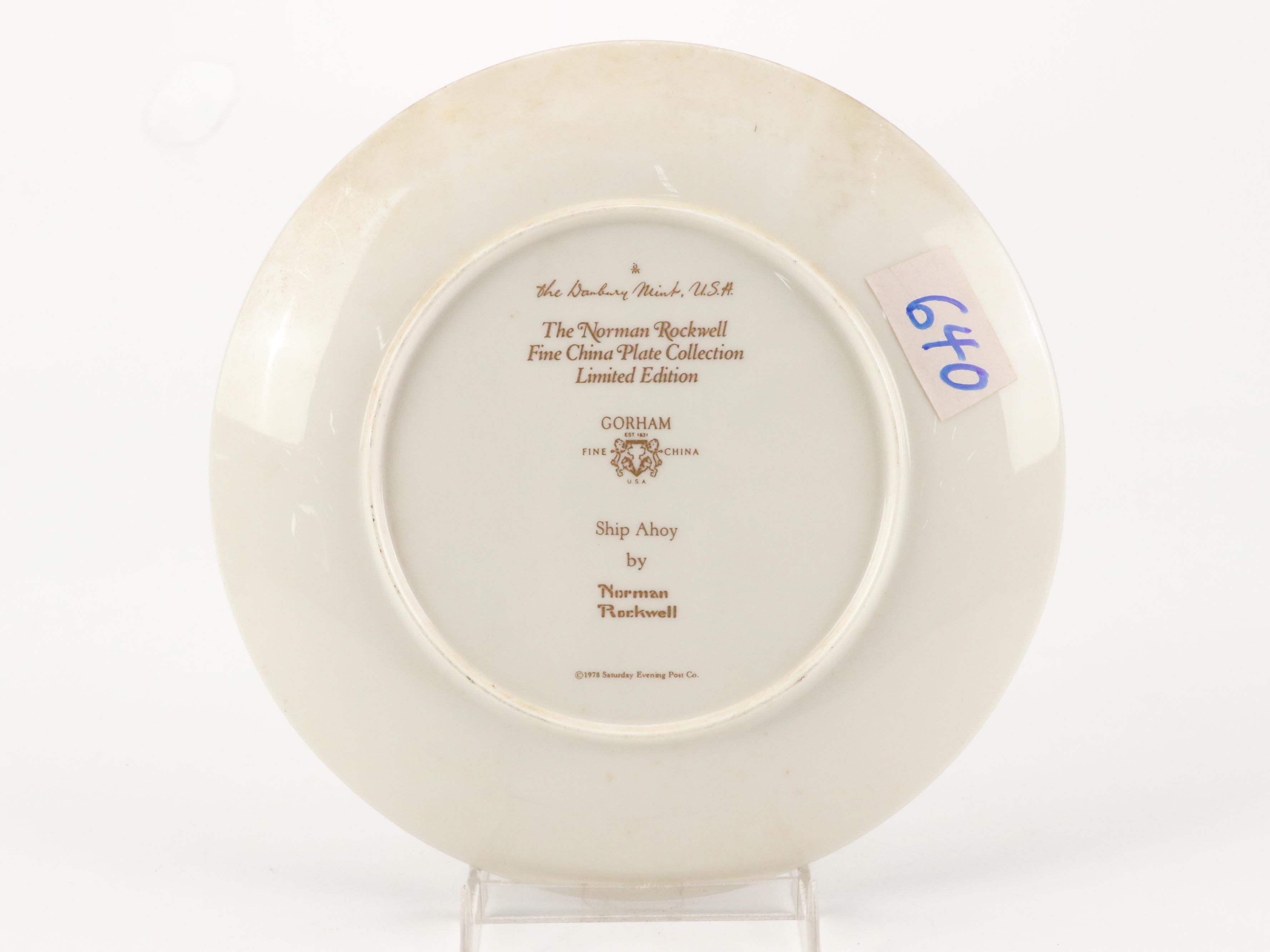 Hamilton Collection, Knowles, and Danbury Mint Norman Rockwell Collector Plates