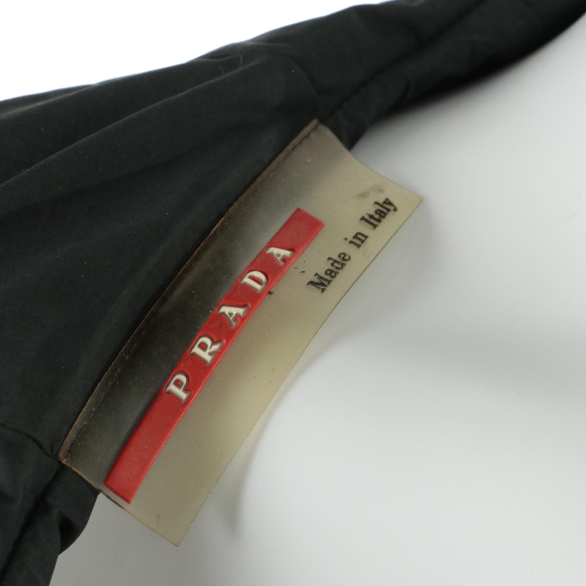 Men's Prada Sport Prima-Loft Snap-Front Active Woven Hoodie