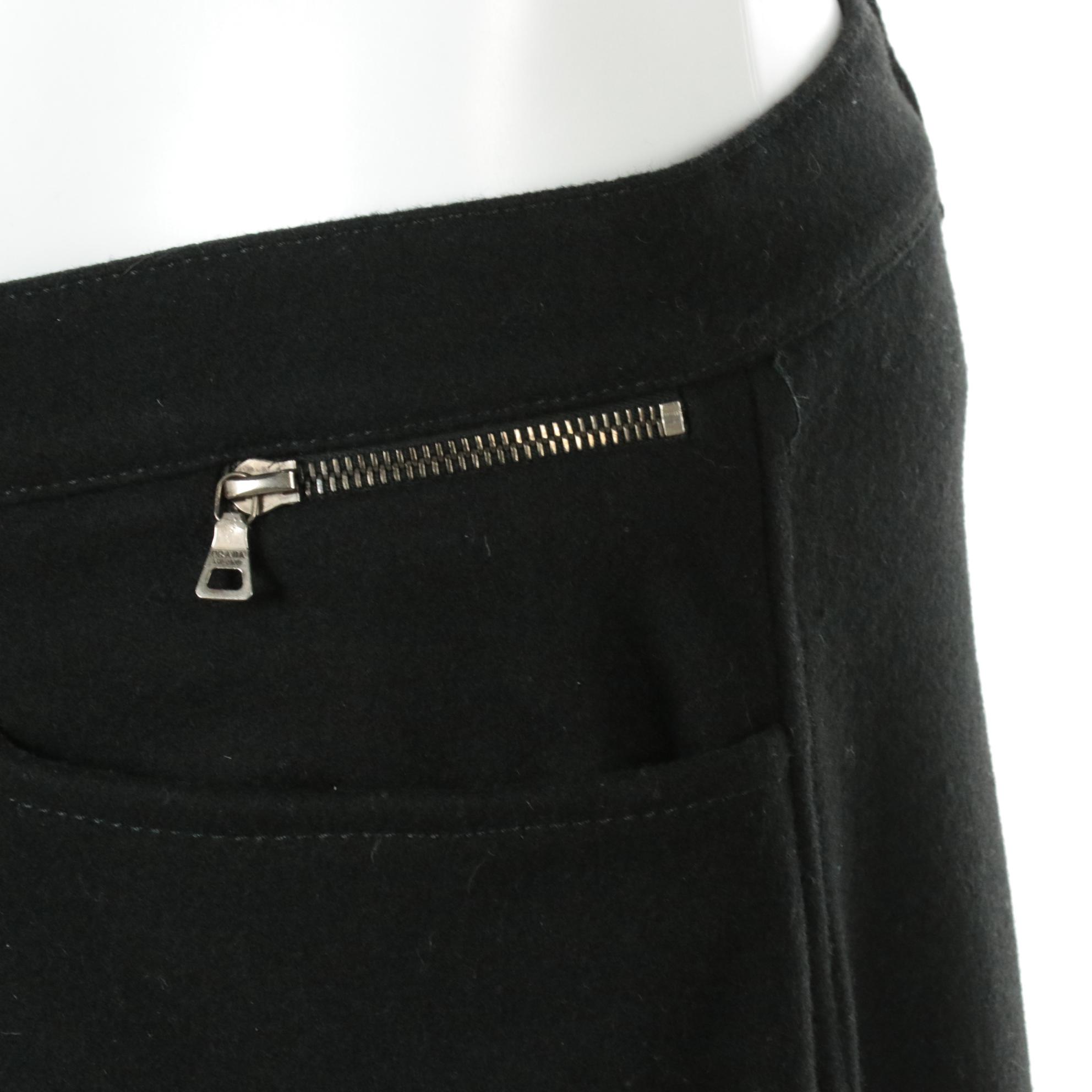 Men's Prada Sport Wool Ski Pants with Built-in Wind-Gaiters