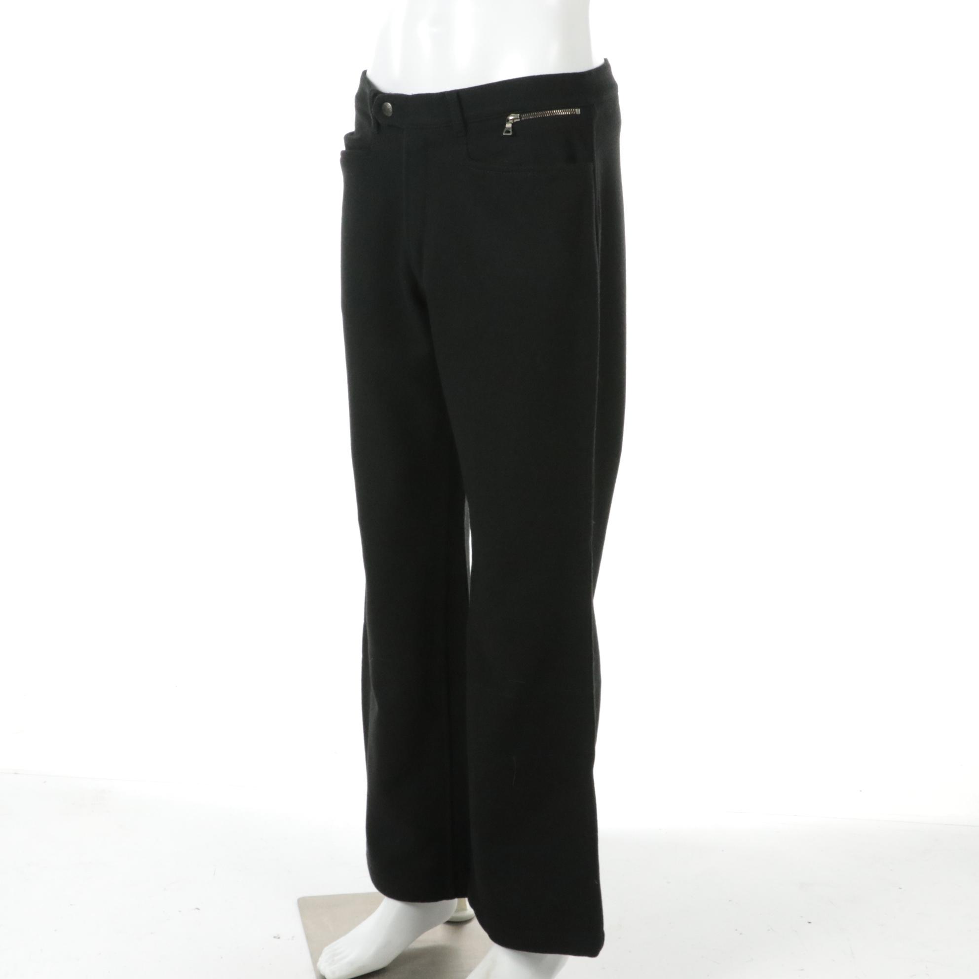 Men's Prada Sport Wool Ski Pants with Built-in Wind-Gaiters