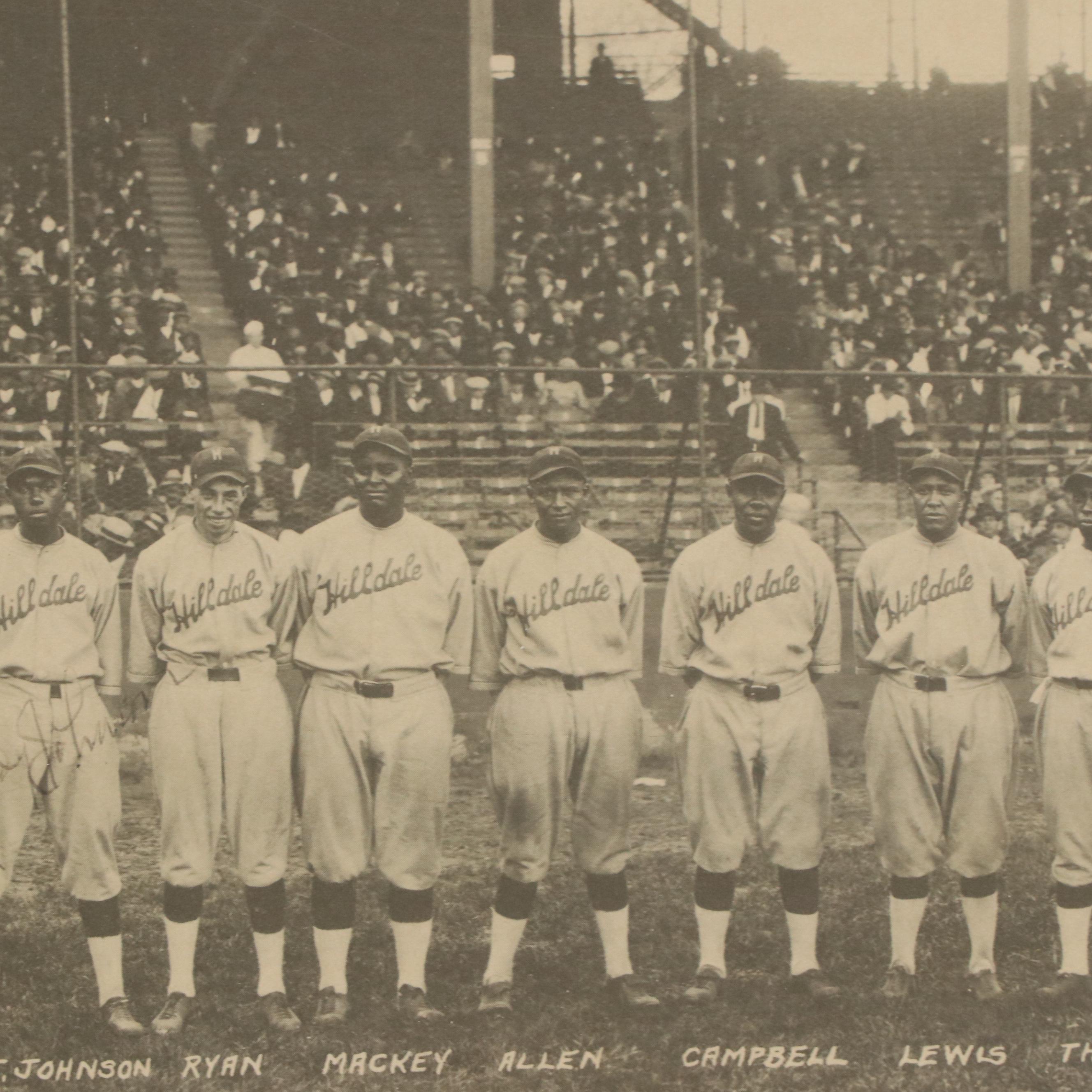 Halftone Baseball Roster "First Colored World Series"