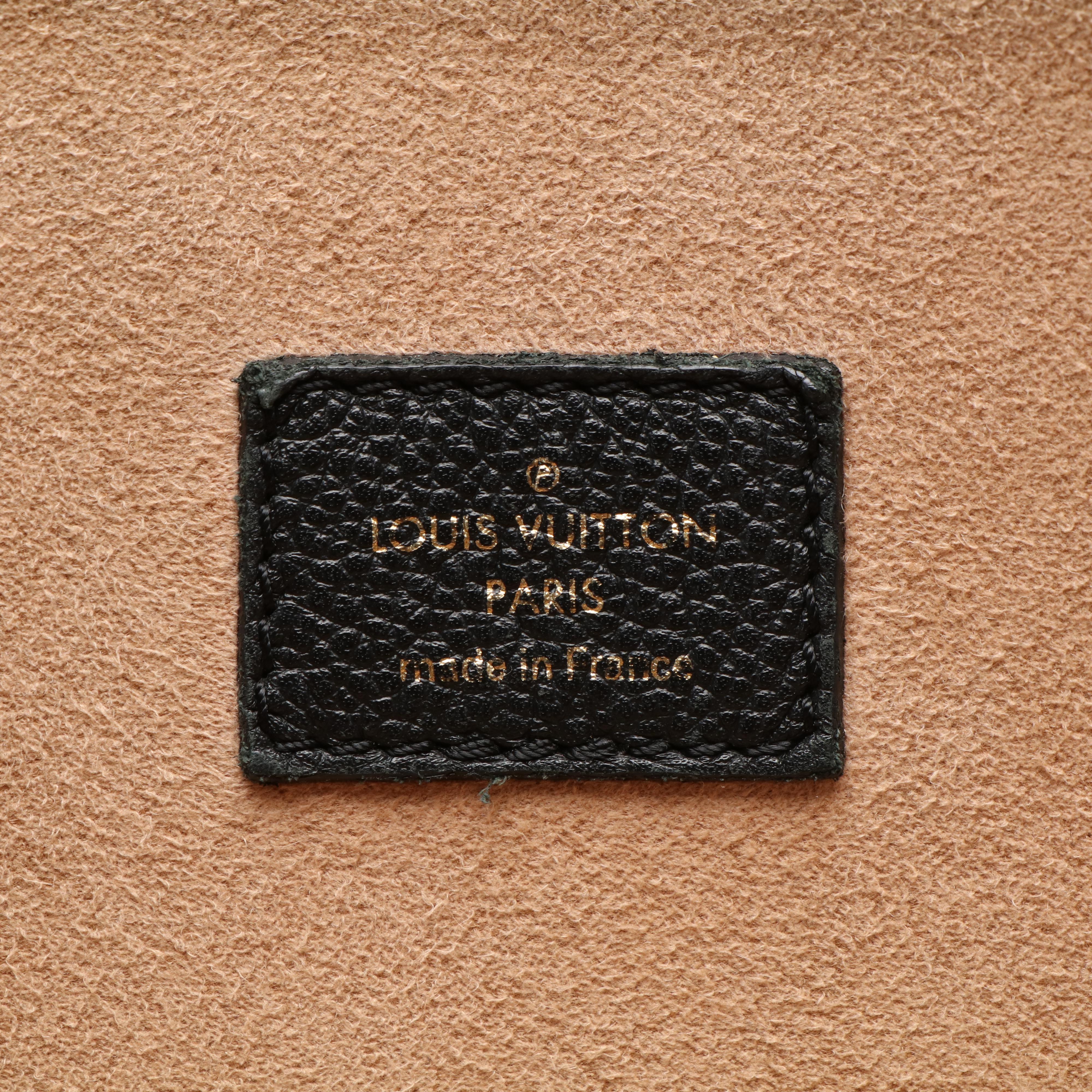 Louis Vuitton  Flandrin Tote Bag in Monogram Coated Canvas and Black Leather