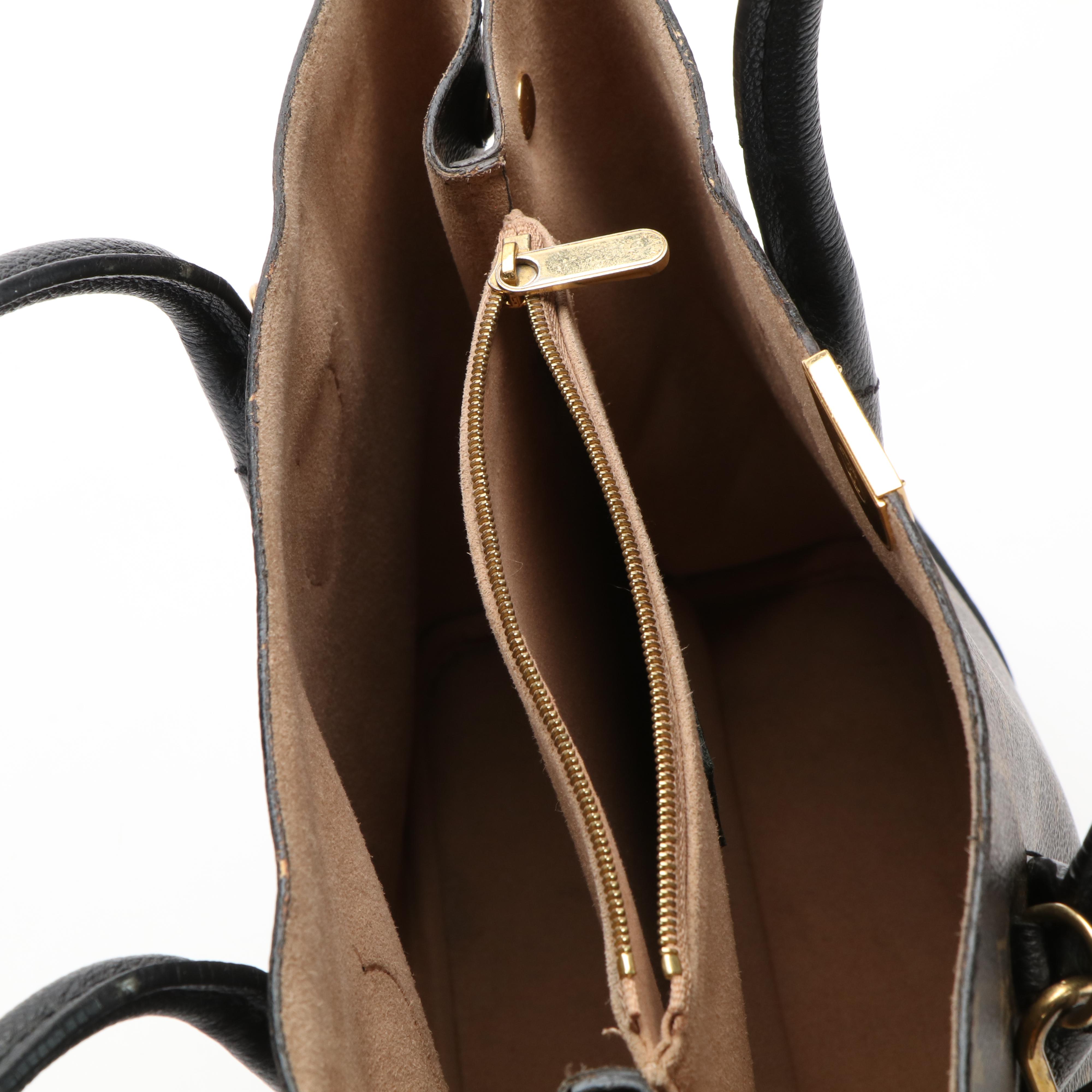 Louis Vuitton  Flandrin Tote Bag in Monogram Coated Canvas and Black Leather