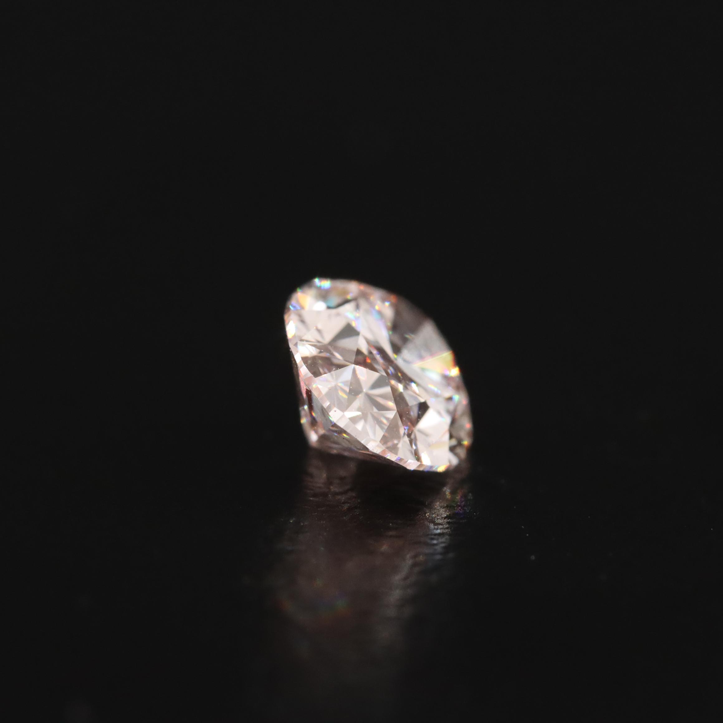 Loose 1.46 CT Fancy Intense Pink Lab Grown Diamond with IGI Report