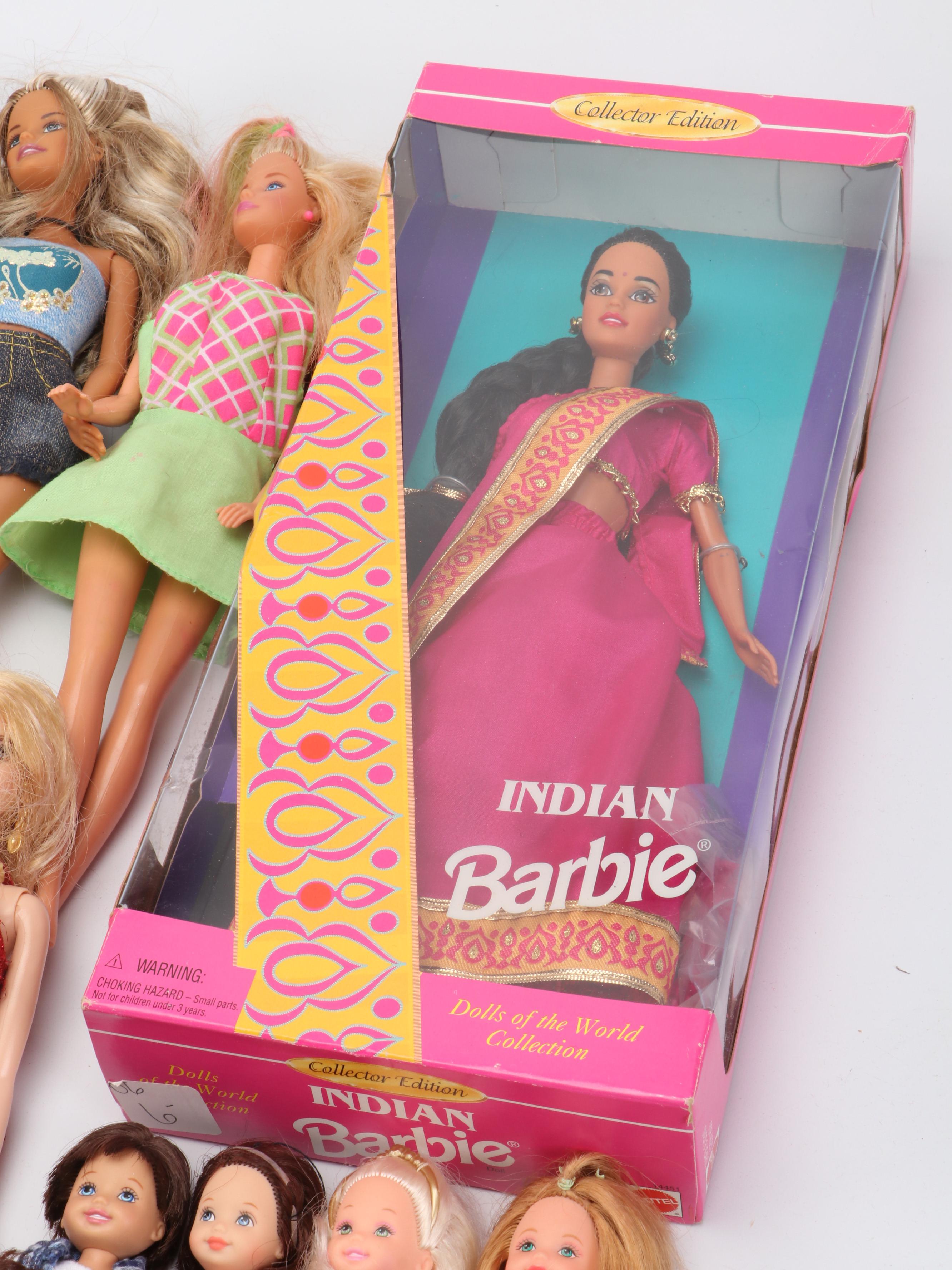 Mattel "Indian Barbie," "Bride Barbie" and More Dolls and Clothing