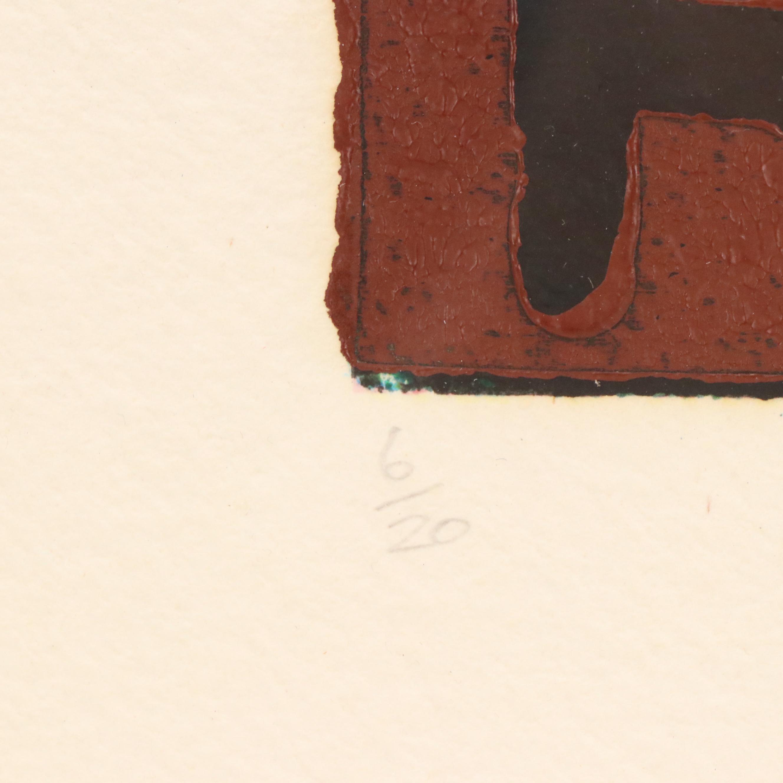 John Walker Embellished Serigraph "The Forge II," 1990