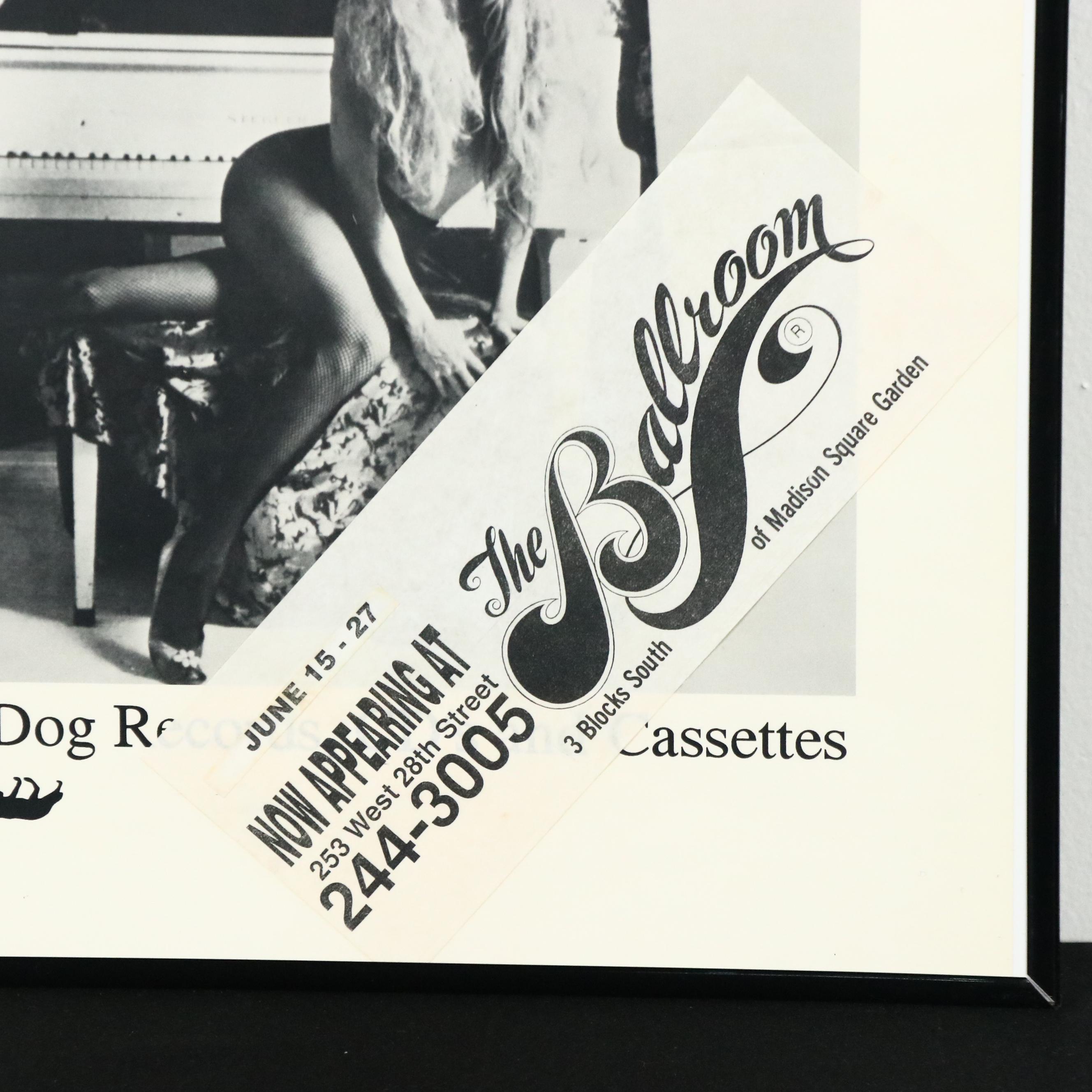 Phoebe Legere 1990s Cabaret Promotional Poster