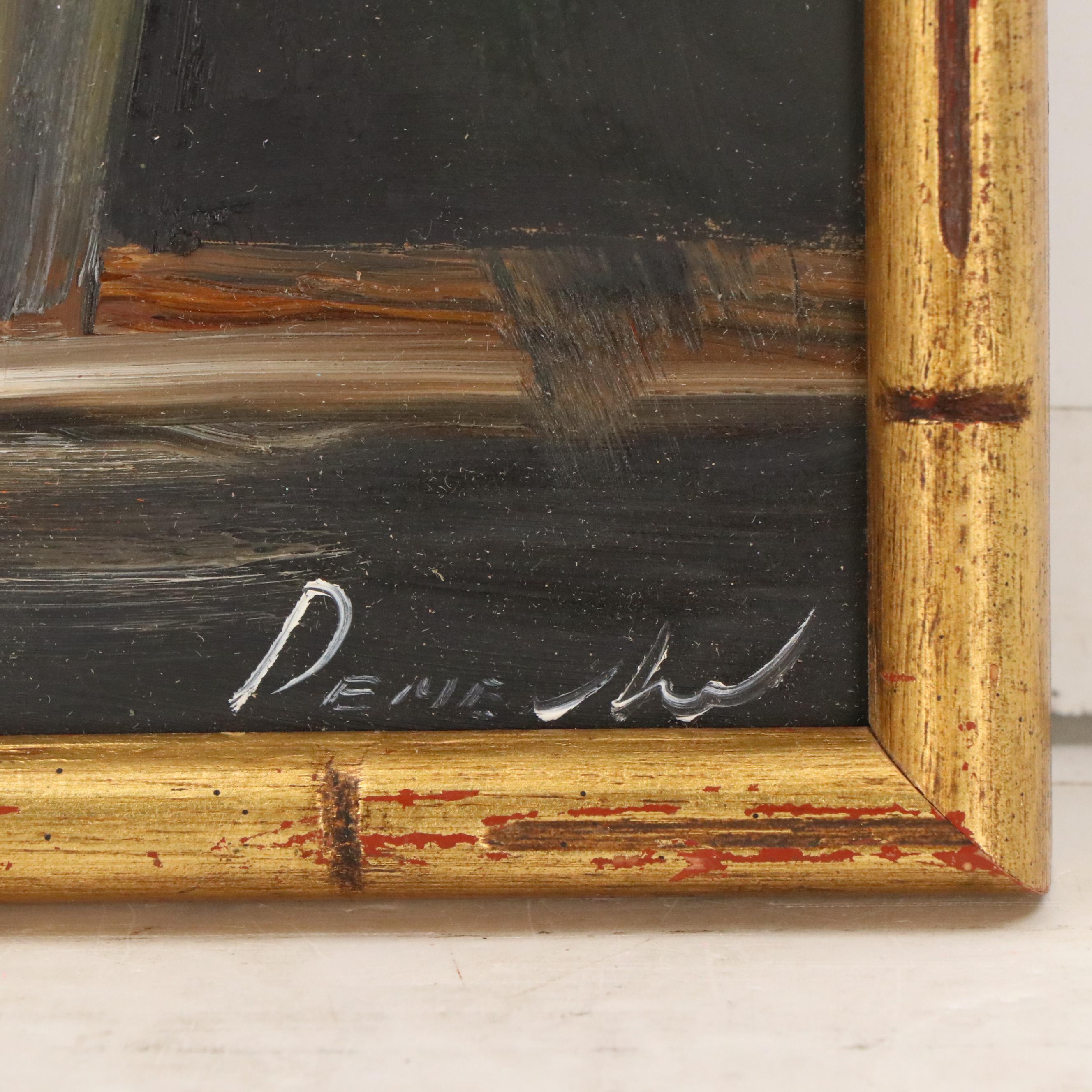 Natalia Demenko Still Life Oil Painting of White Roses